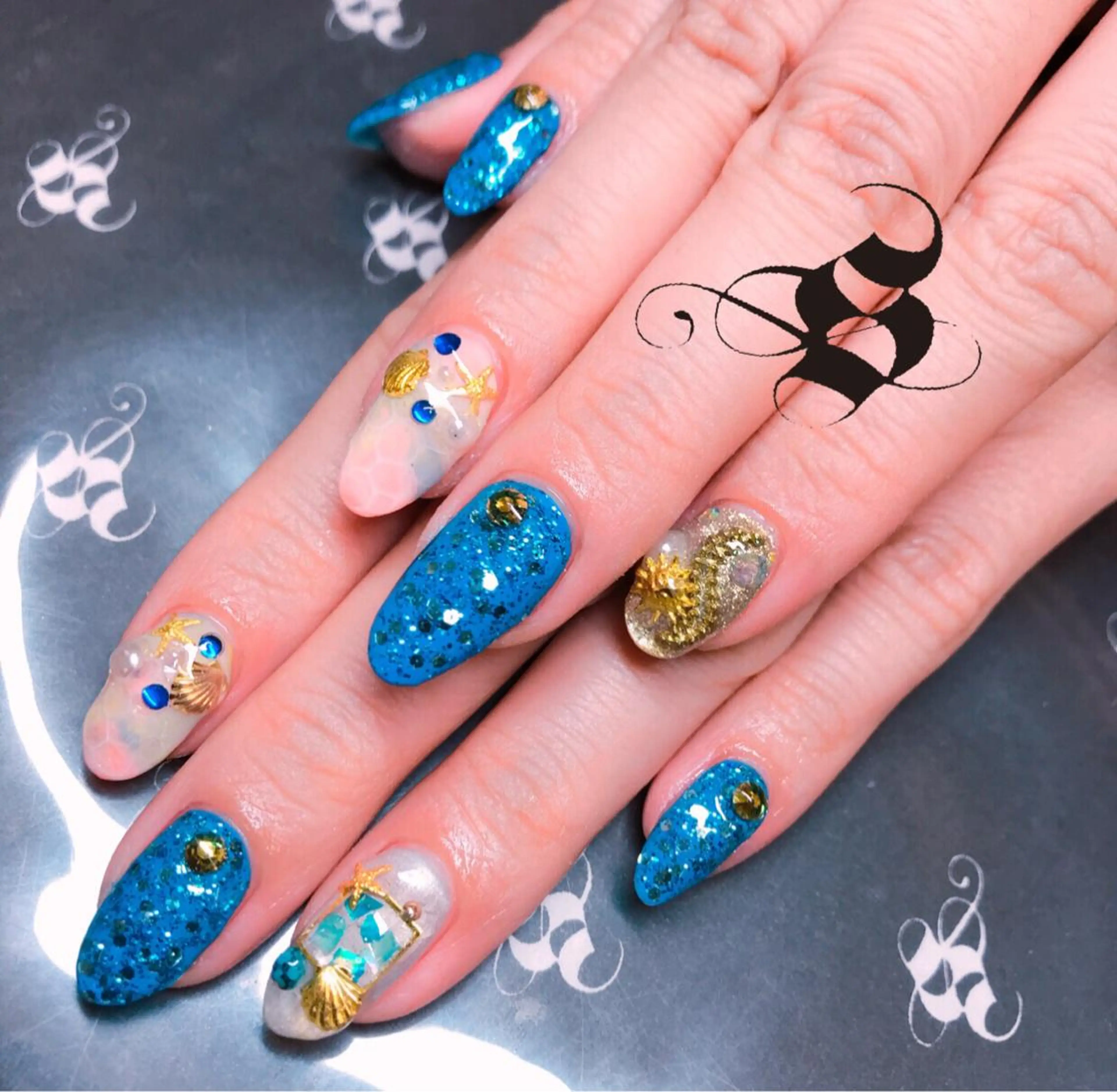 ネイル 長さ出し メンズネイル 持ち込み スカルプネイル ネイルチップ S&S 村田小百合のネイルデザイン