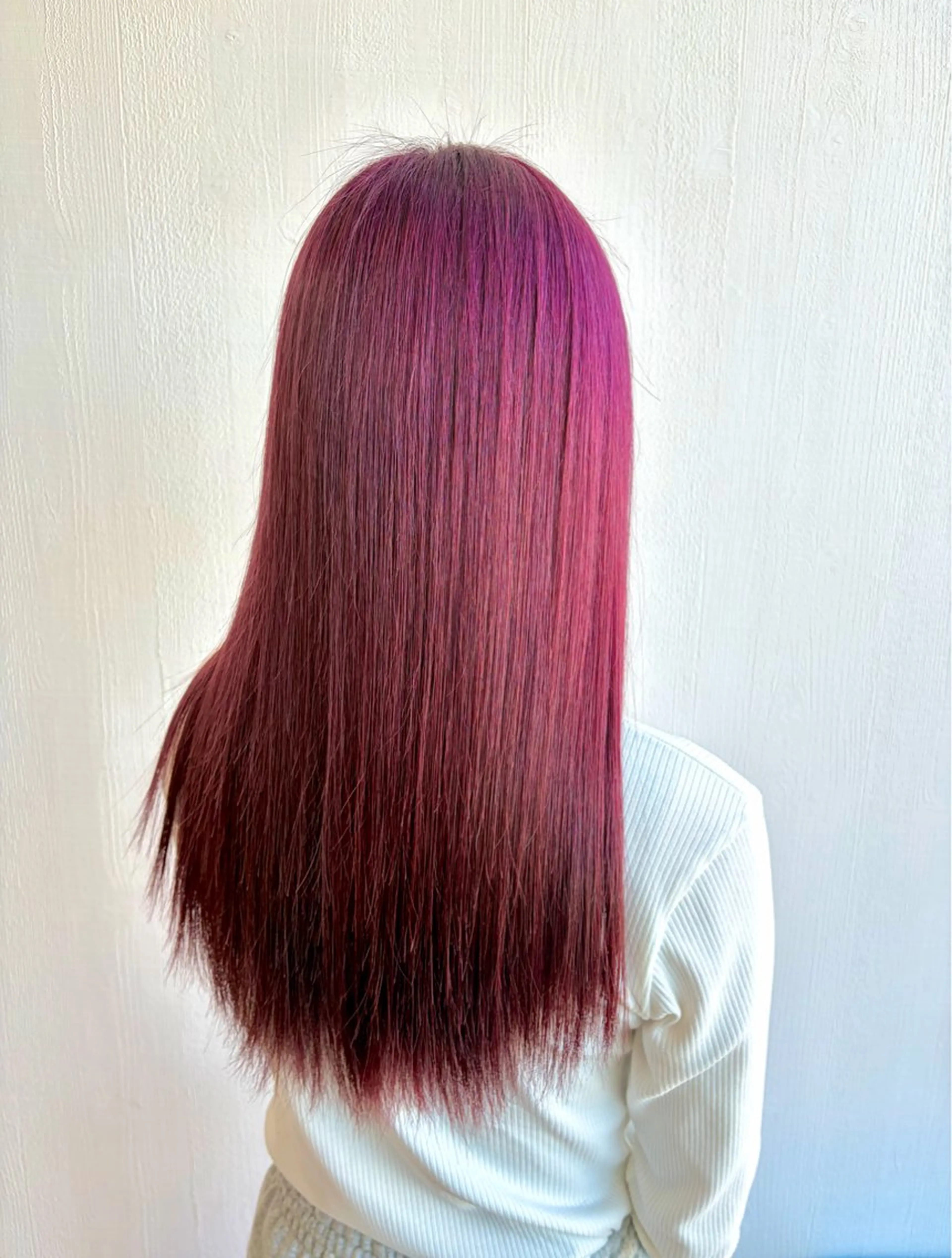 ロング カラー ブリーチ ラベンダーカラー ピンクカラー ピンクラベンダー ヘアカラー トリートメント 杉森 蘭琉のネイルデザイン