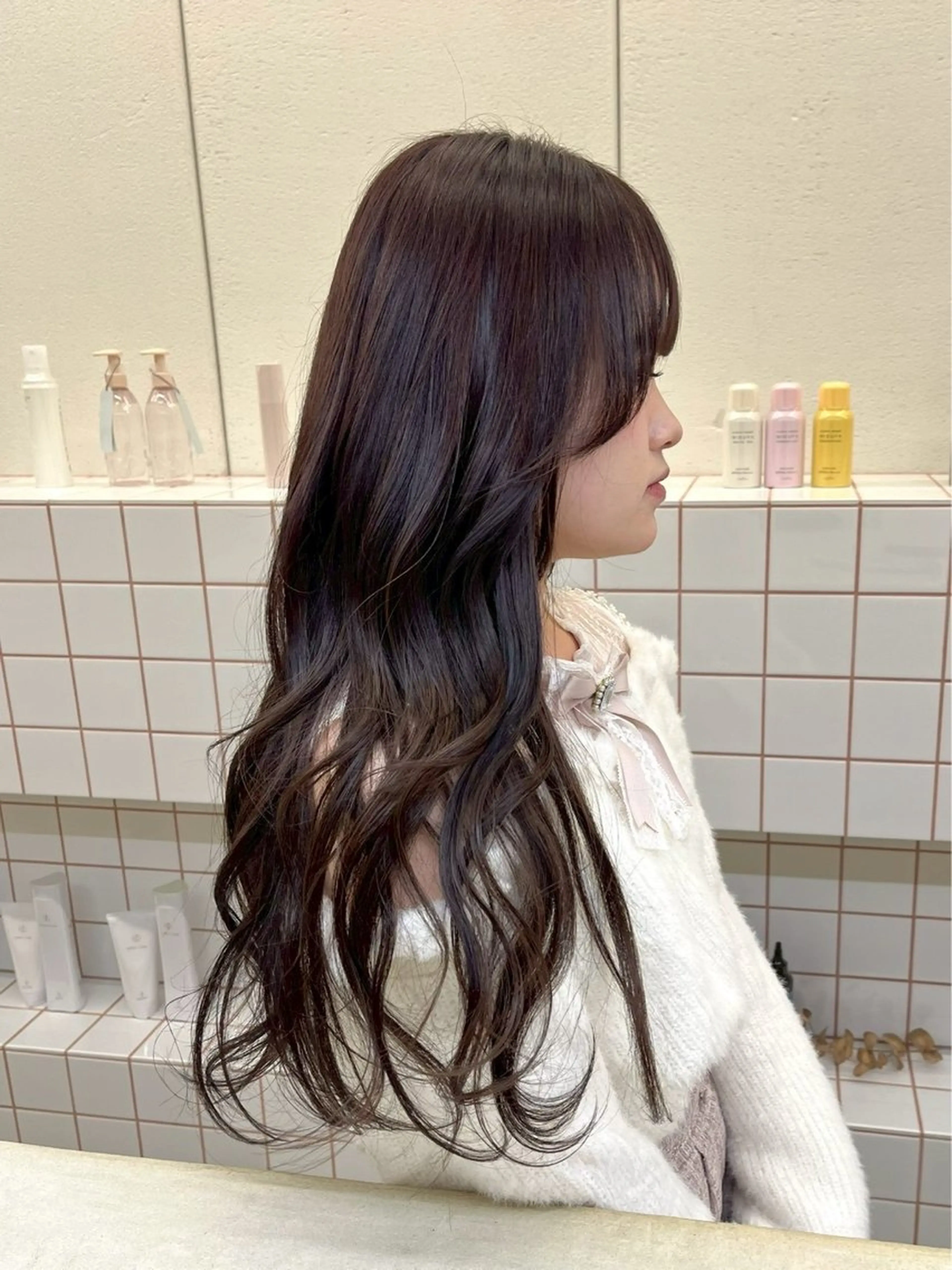 ロング カラー ヘアカラー 💐花屋併設💐 宮園　雛羽のヘアスタイル