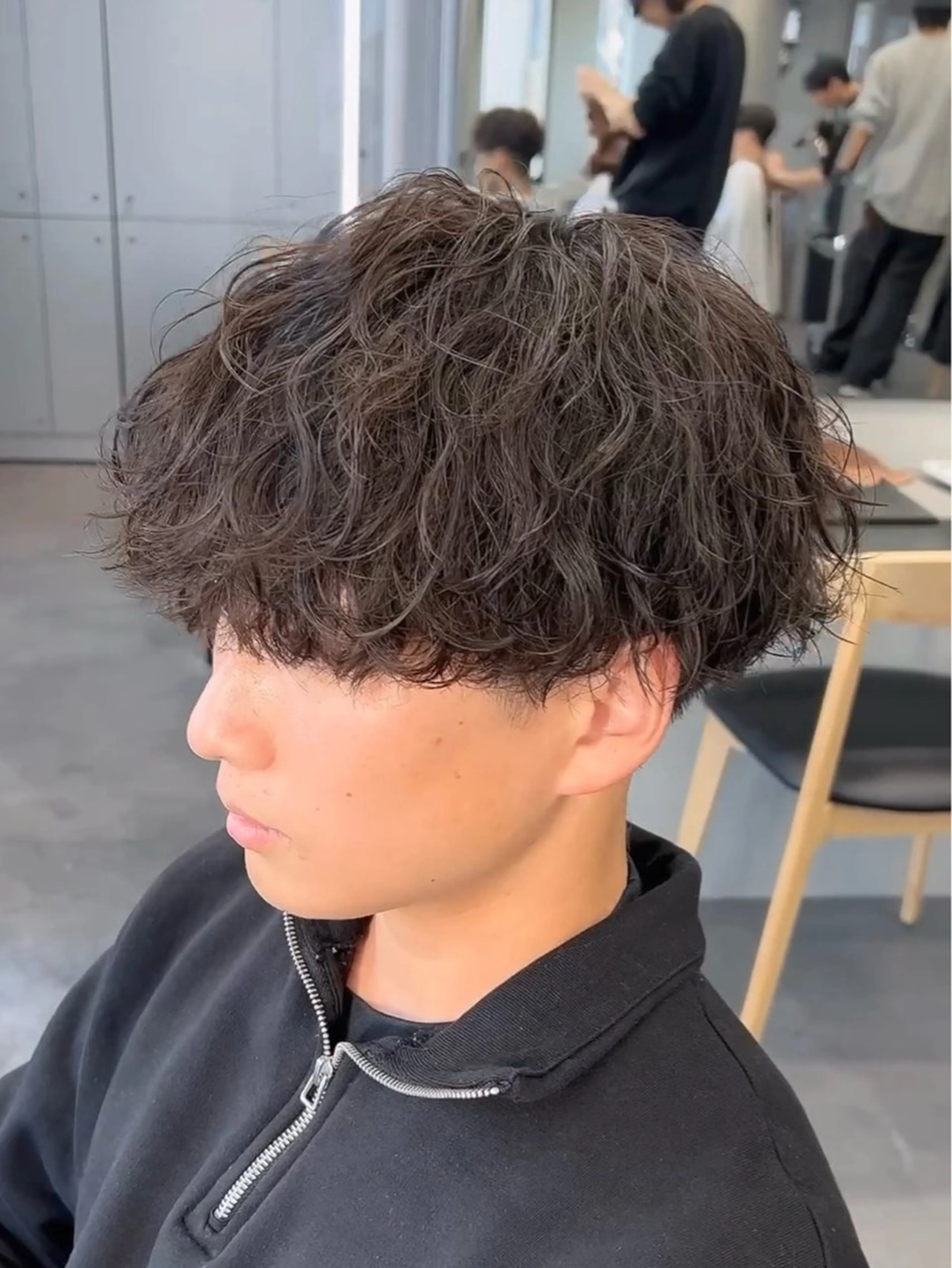 パーマ メンズ 藤平海音/fifth PARKのヘアスタイル