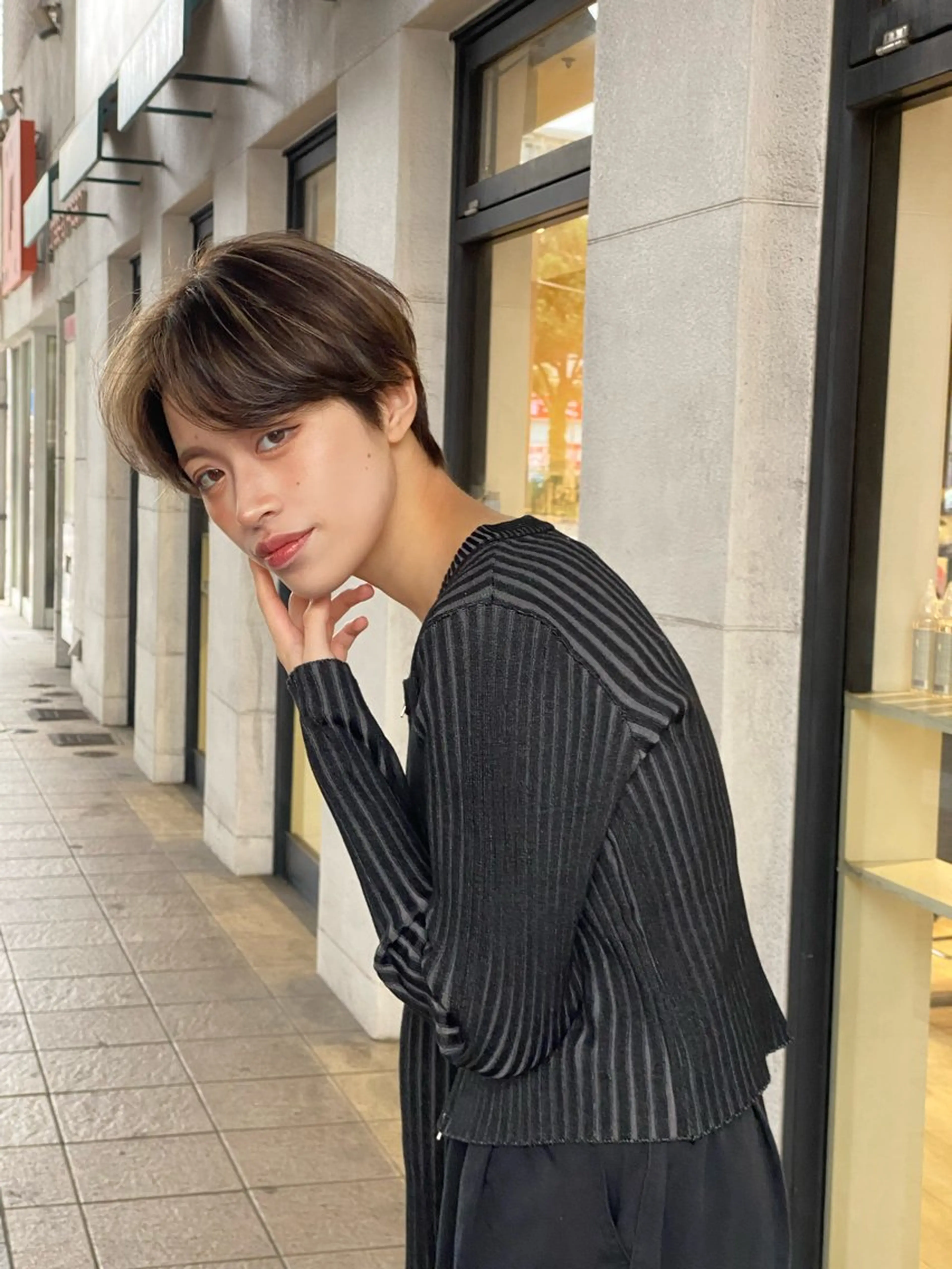 ショート カラー カット ヘアカラー 髪質改善/イルミナ/ 城崎のヘアスタイル