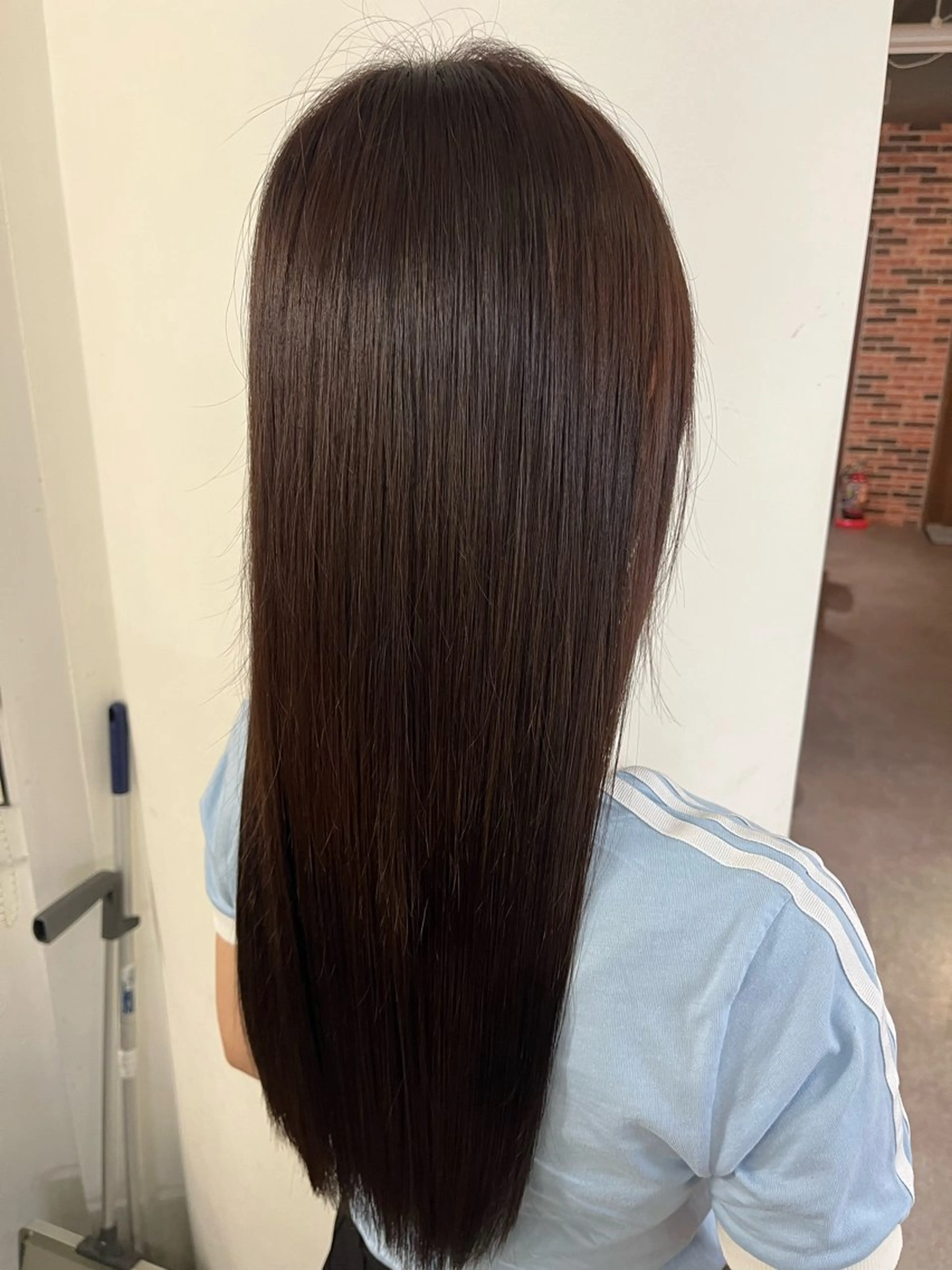 セミロング カラー 透明感カラー カット ヘアカラー 赤みなしカラー/梅田 /レイヤー/IORIのヘアスタイル