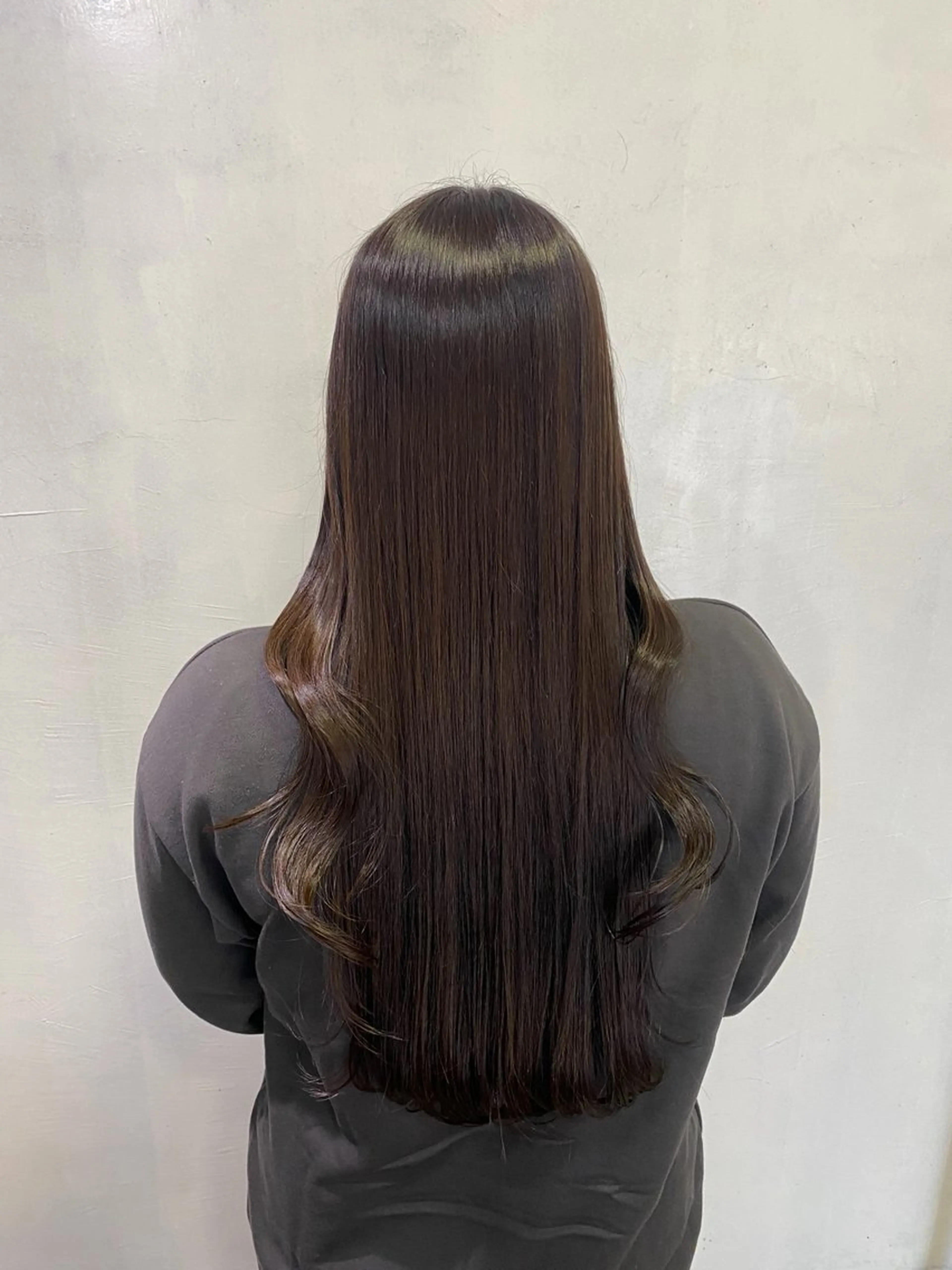 ロング カラー アッシュ アッシュグレー アッシュグレージュ 透明感カラー グレージュ カット ヘアカラー トリートメント 髪質改善特化🥣🫧 天神美容室のヘアスタイル