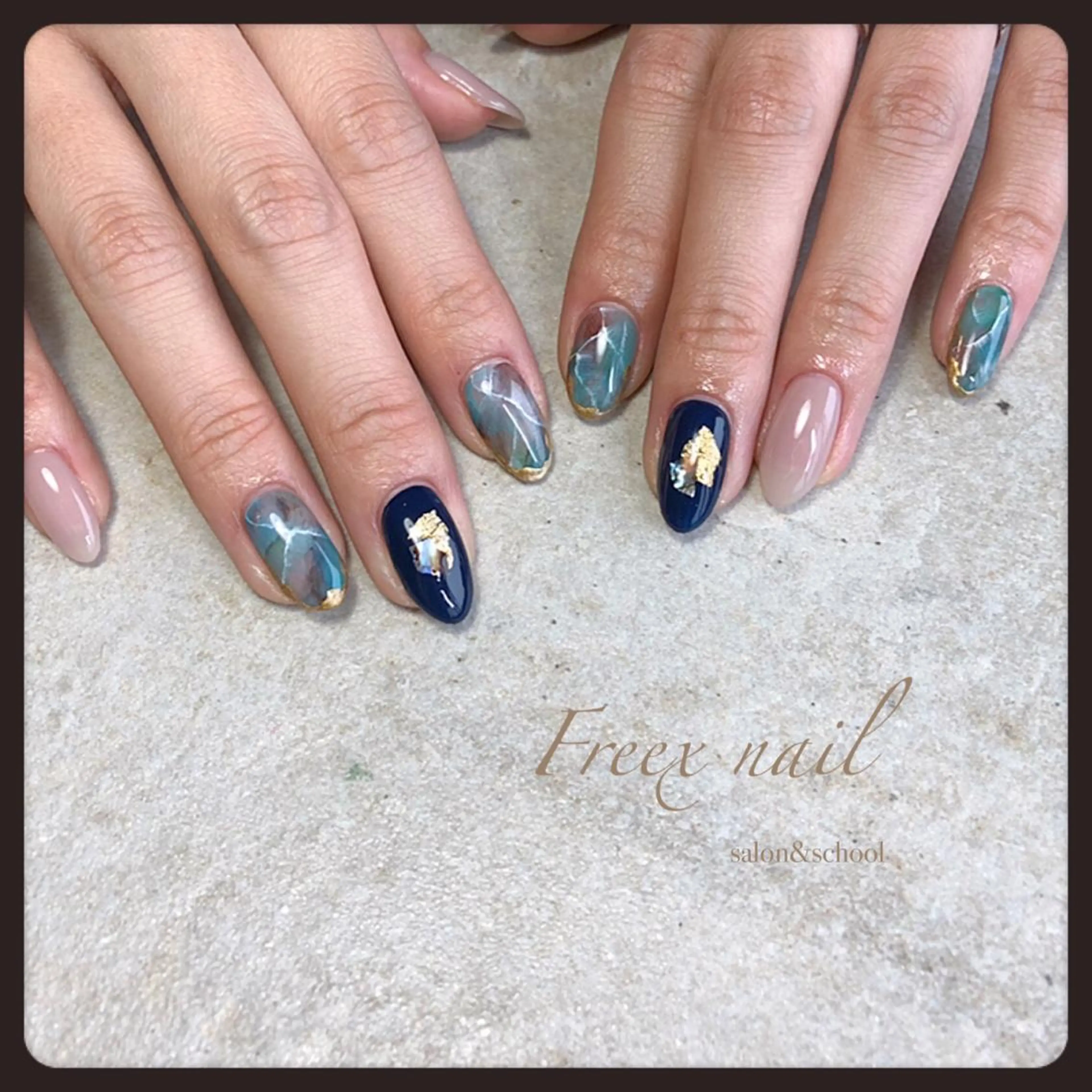 ネイル 大理石ネイル(マーブル) Freex nail所属・freex nail /ニュアンス/個性派のネイルデザイン