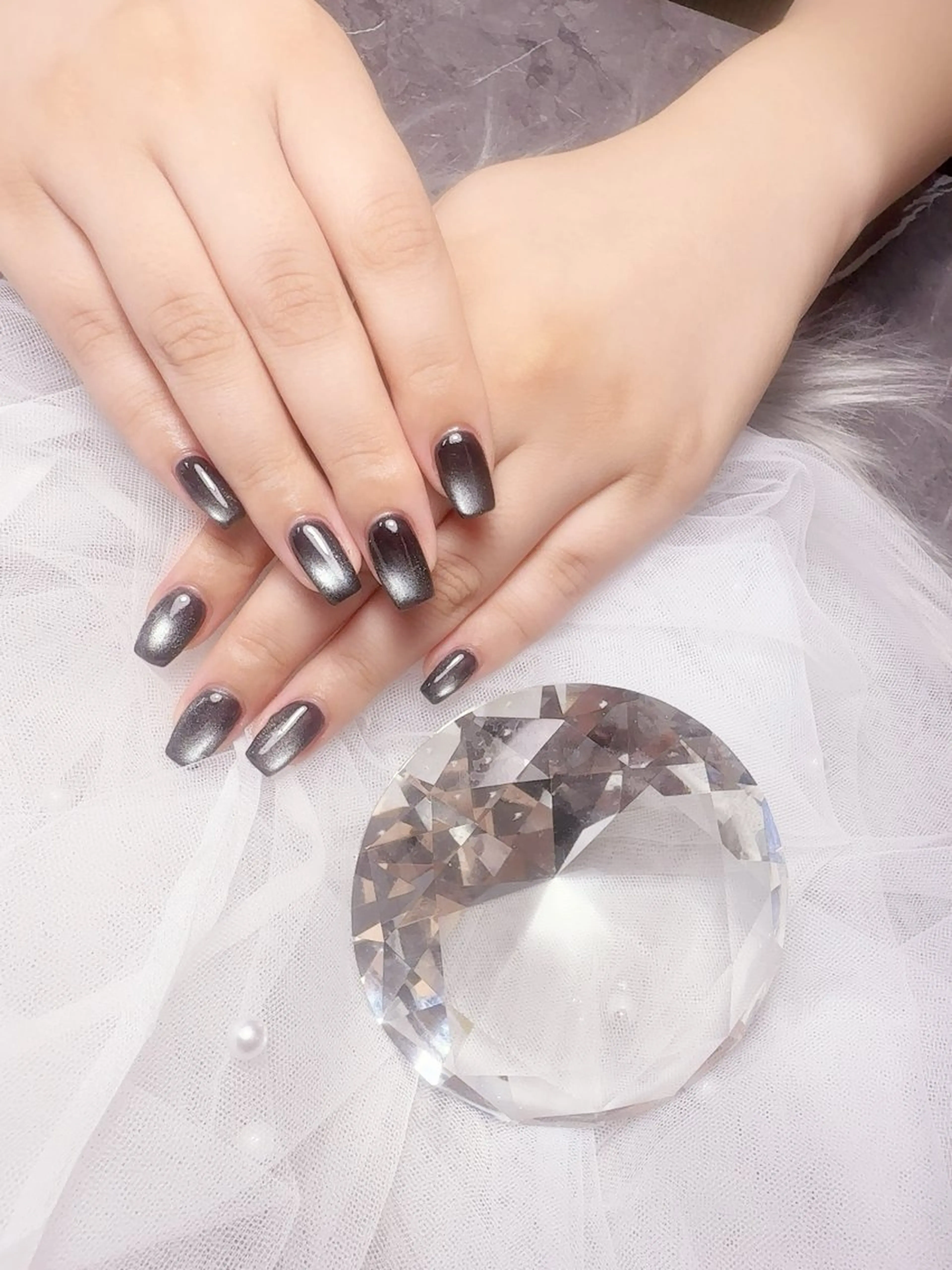 定額メニュー🩶マグネットネイル 学割あり ミニモ限定✮カラー変更可能✮の写真