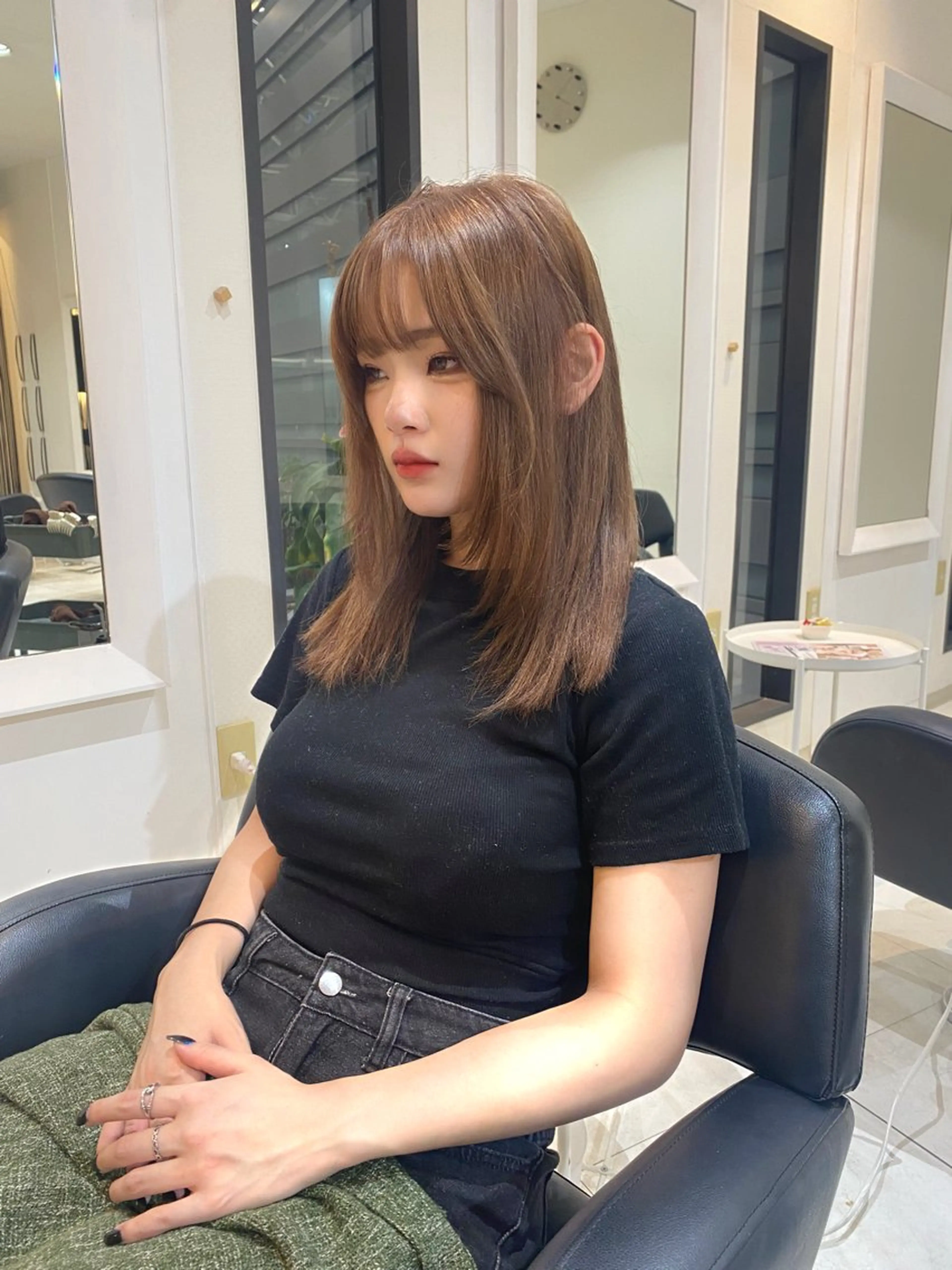 セミロング カラー カット ヘアカラー トリートメント mai / linoah˚✧のヘアスタイル