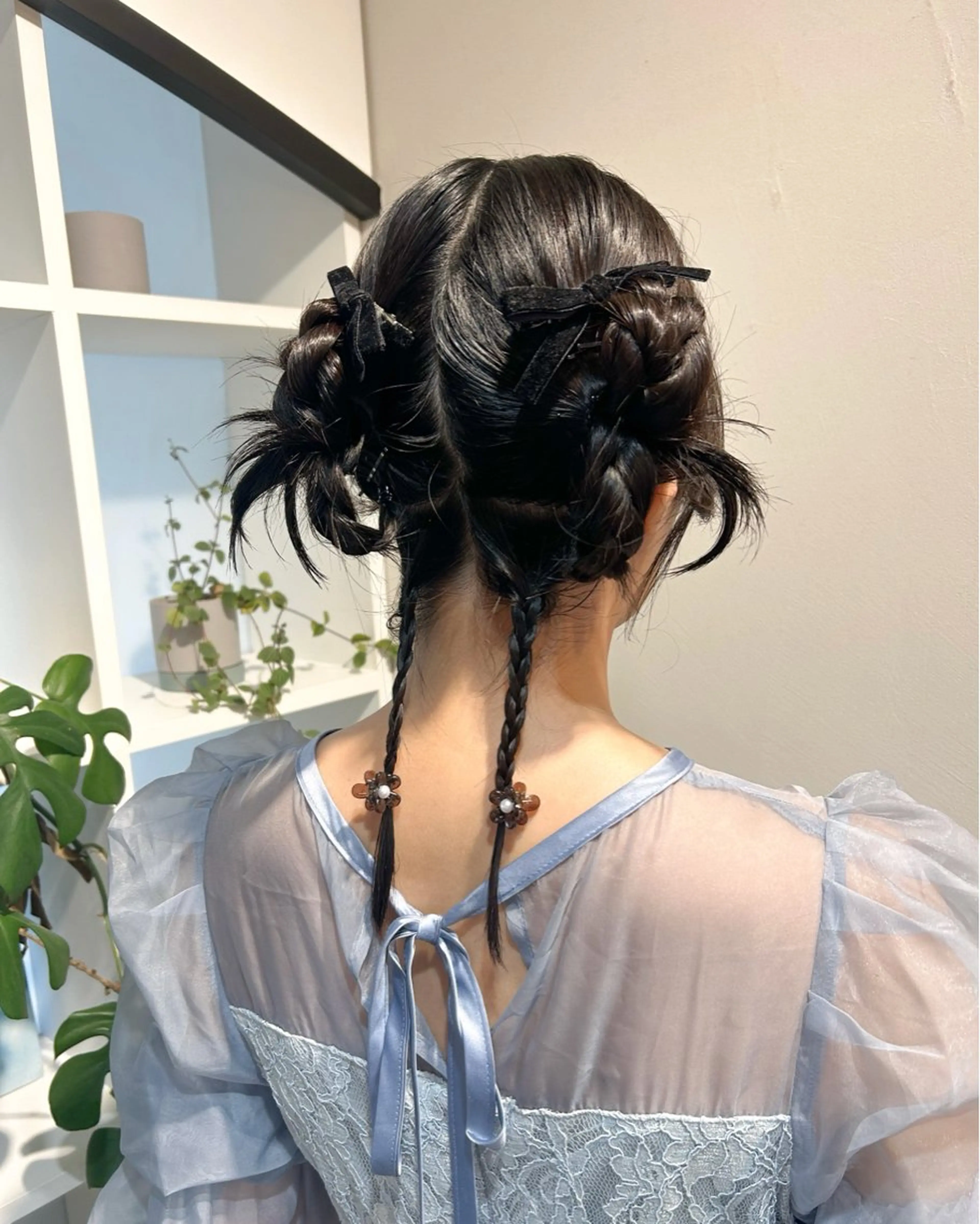 ミディアム ヘアアレンジ ヘアセット アレンジ/新宿 透明感カラー/ヤノのヘアスタイル