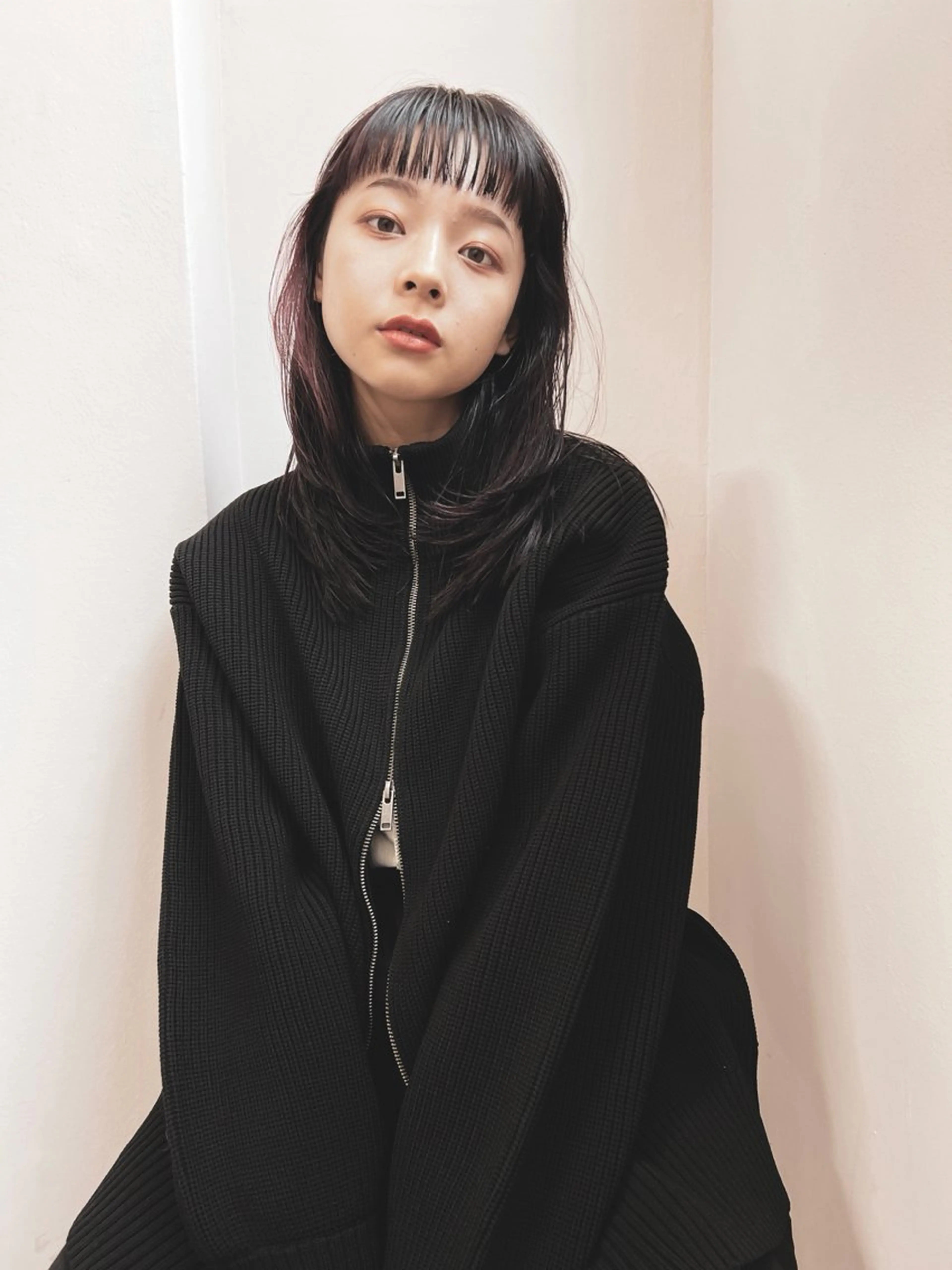 セミロング カラー カット ヘアカラー トリートメント 樫原裕二 /柔らかいカラーのヘアスタイル