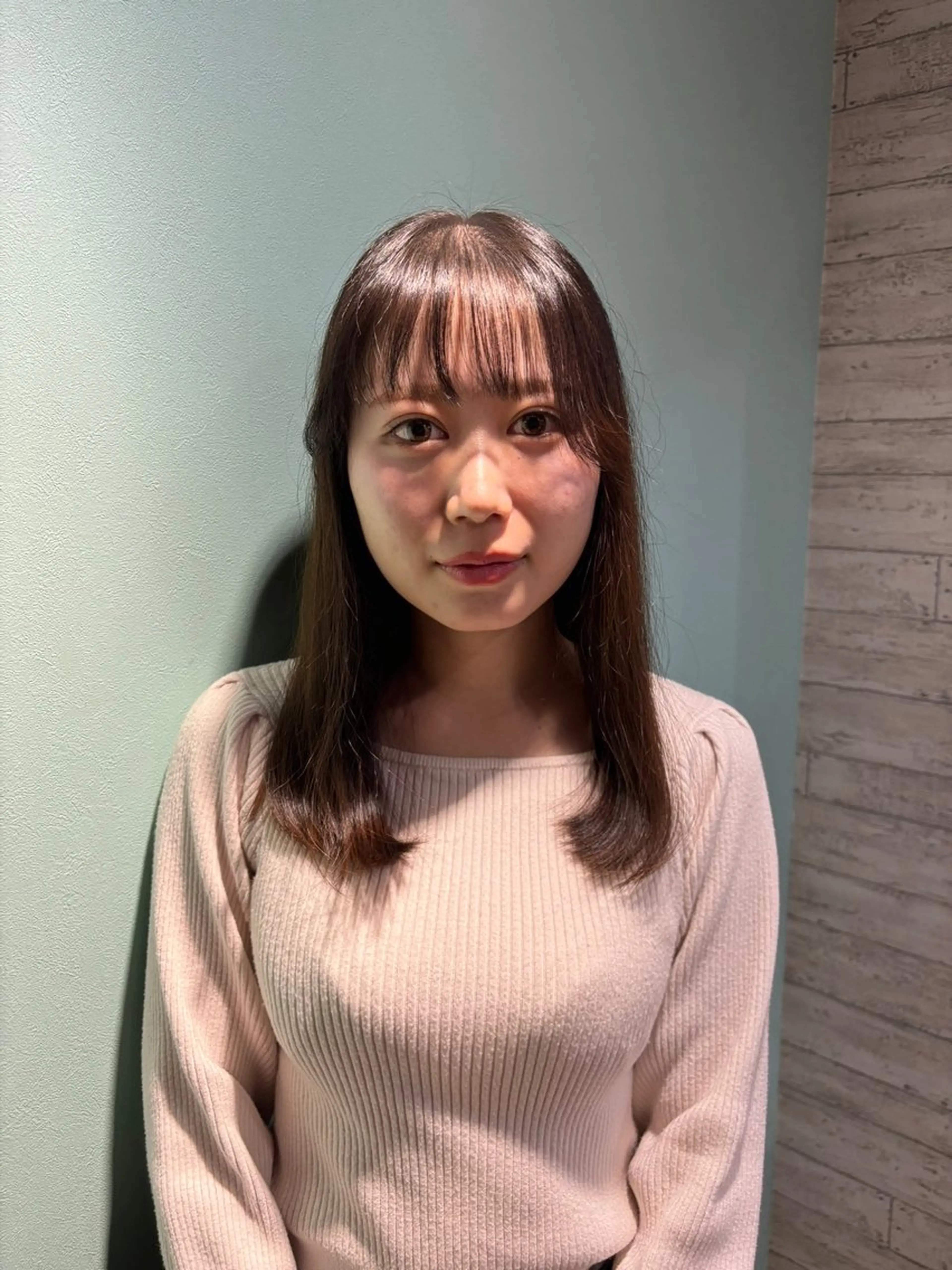 ミディアム シースルーバング サイドバング カットモデル募集中 murakamiのヘアスタイル