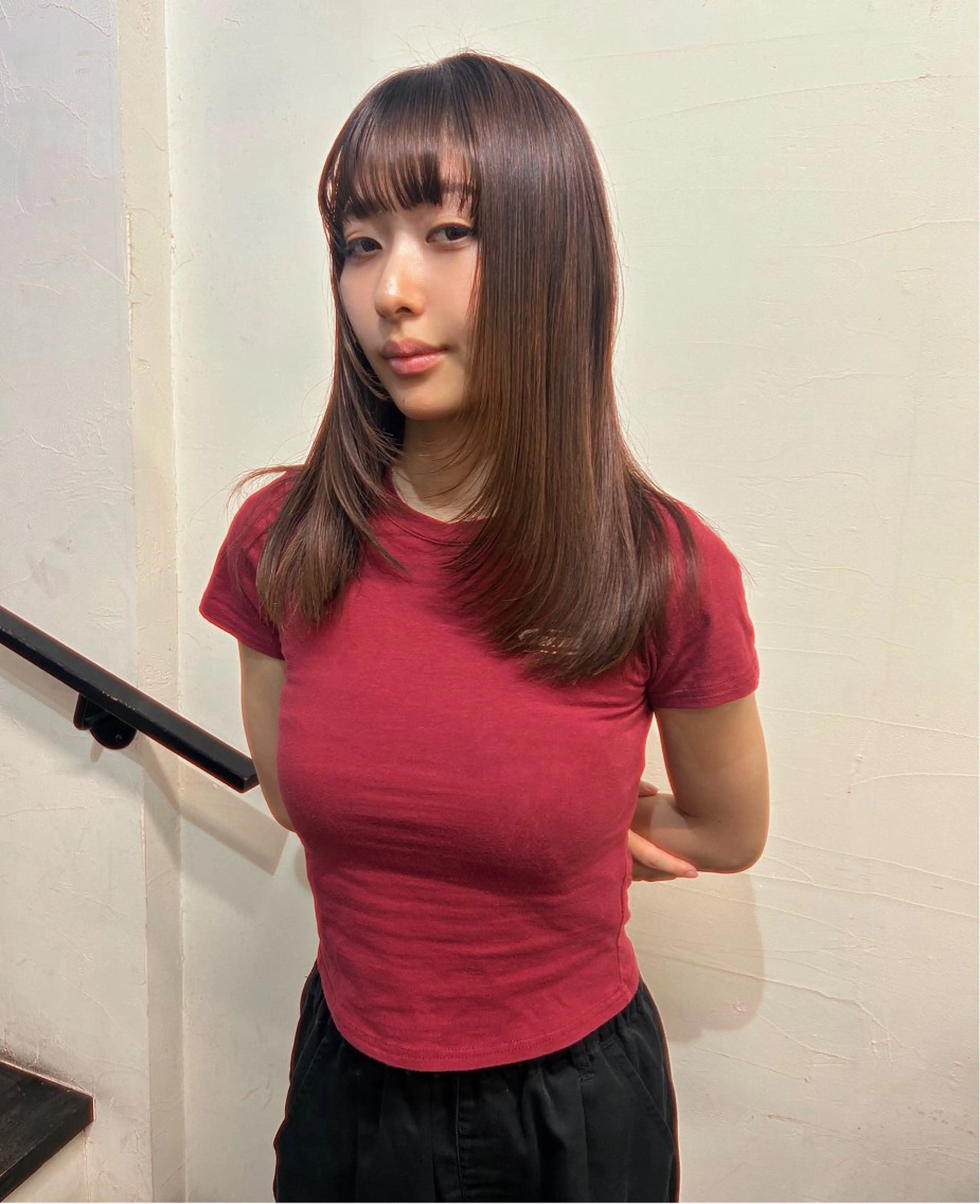 ロング レイヤーカット hair make anjii所属・モデル募集/ 7(nana)のヘアスタイル