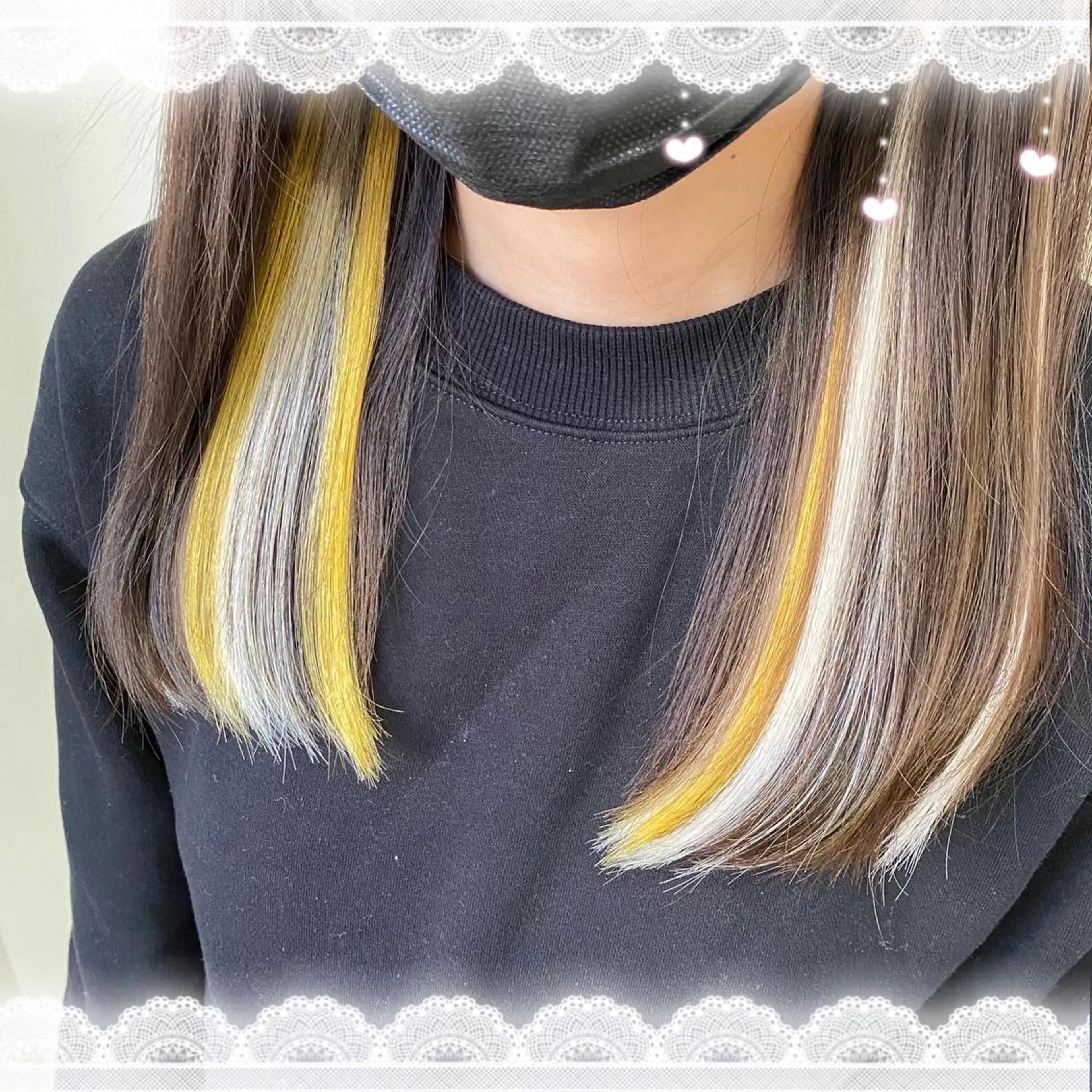 セミロング ヘアアレンジ エクステ すみす🎀ヘアメ/ 艶カラー/エクステのヘアスタイル