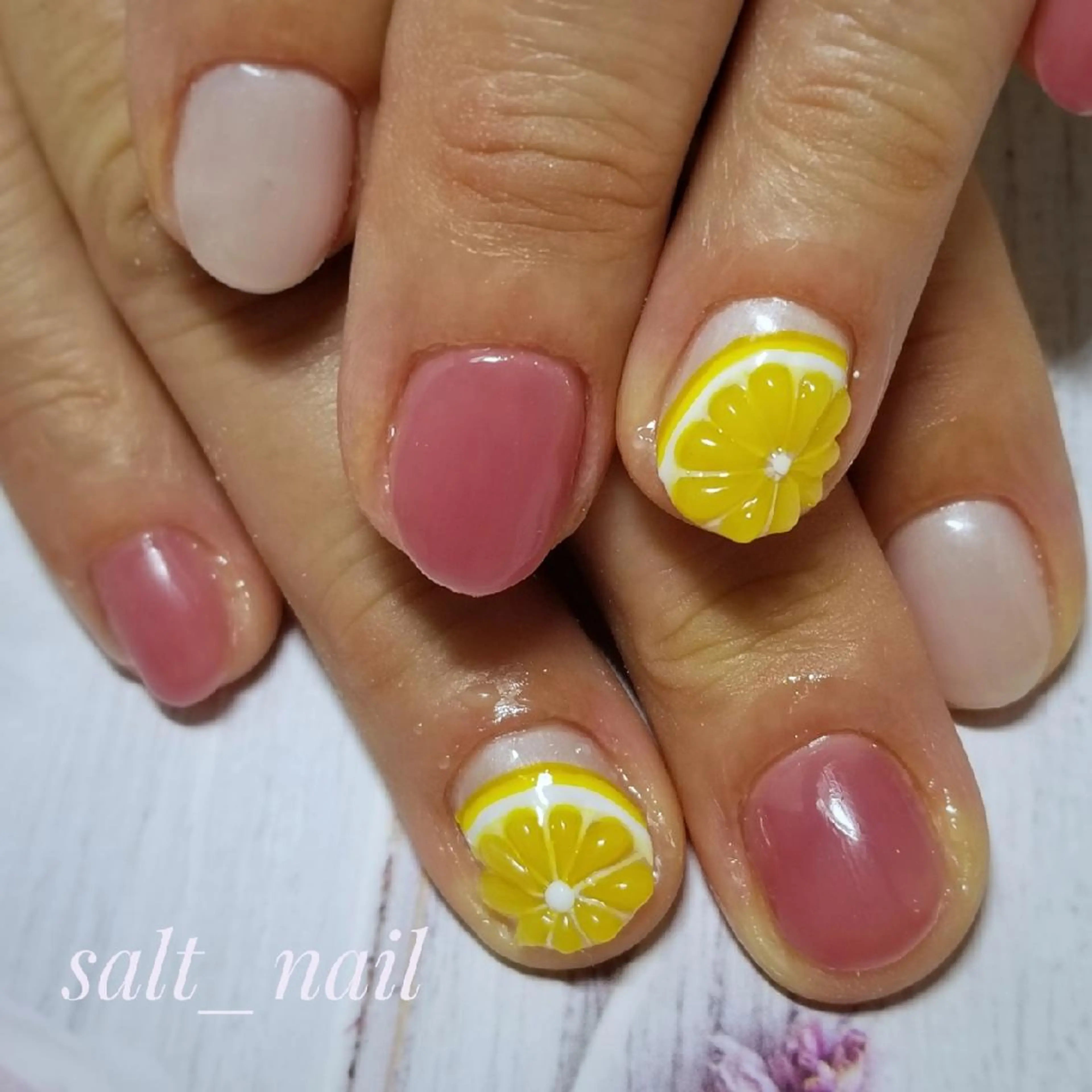 ネイル アートネイル シンプルネイル 個人サロン saltnailのネイルデザイン