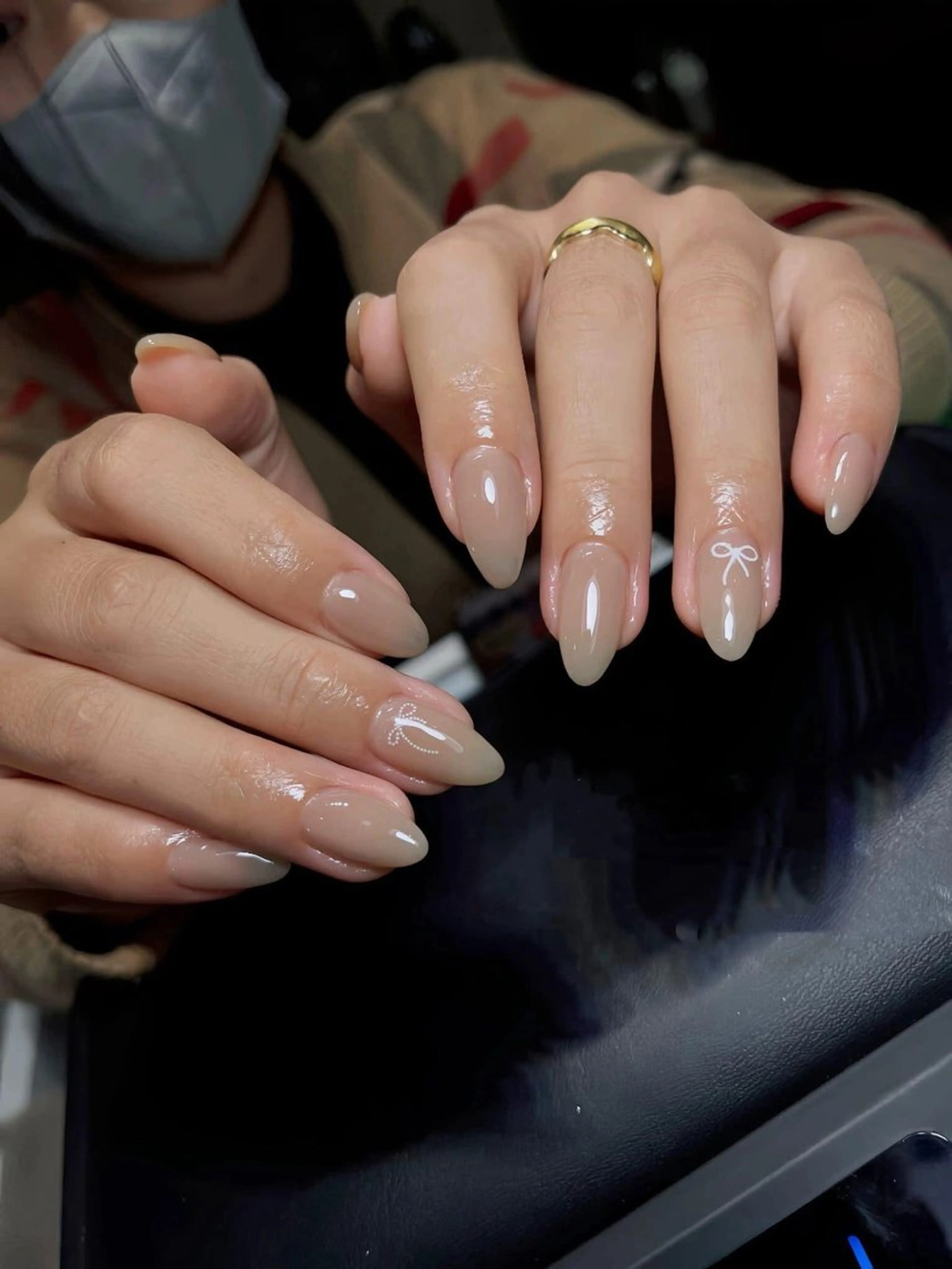 ワンカラーネイルの写真