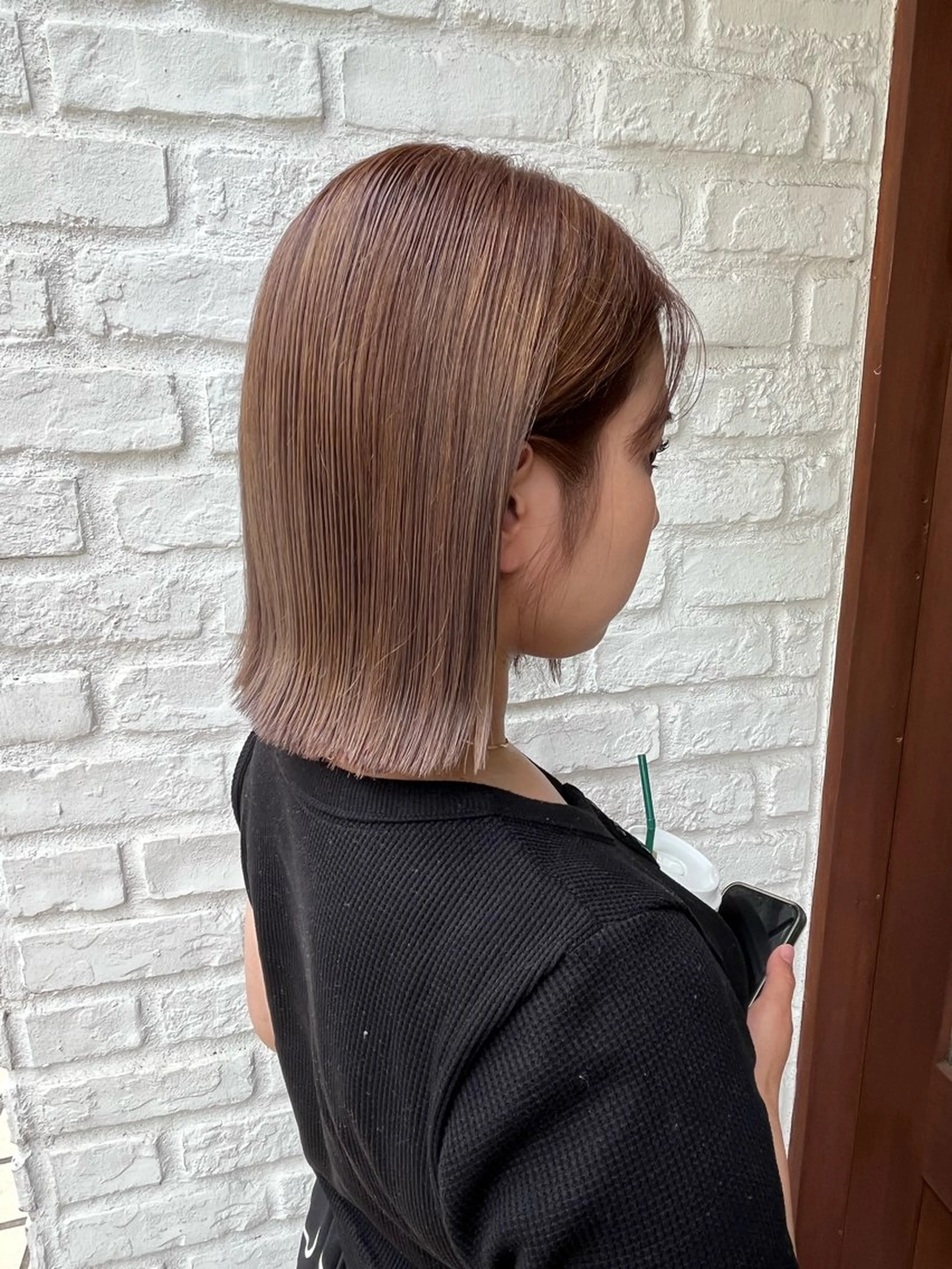 カラー 透明感カラー ダブルカラー oggi西新所属・ゆい/メンズカット/ ショート/レイヤーのヘアスタイル