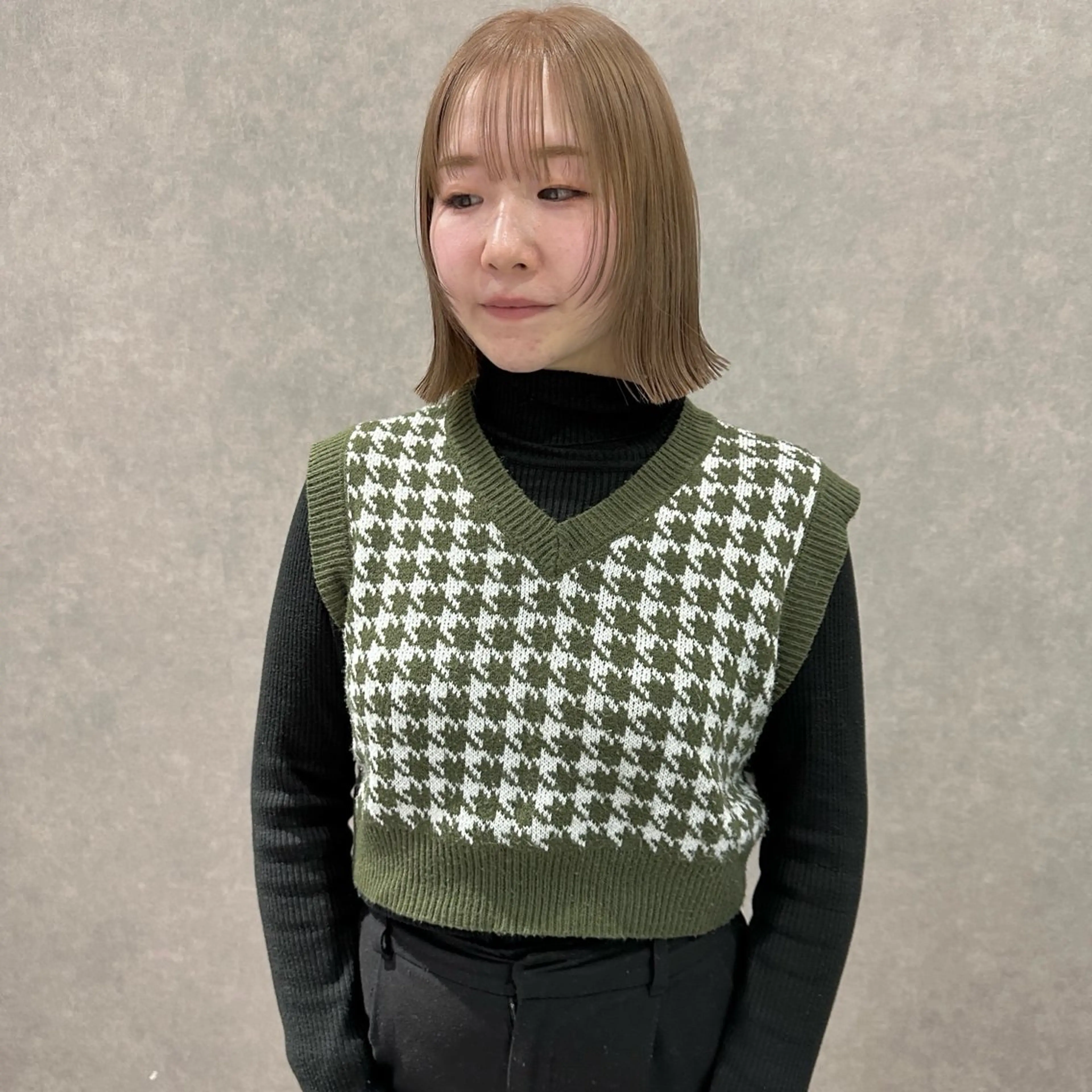 ミディアム カラー はちすか るかのヘアスタイル