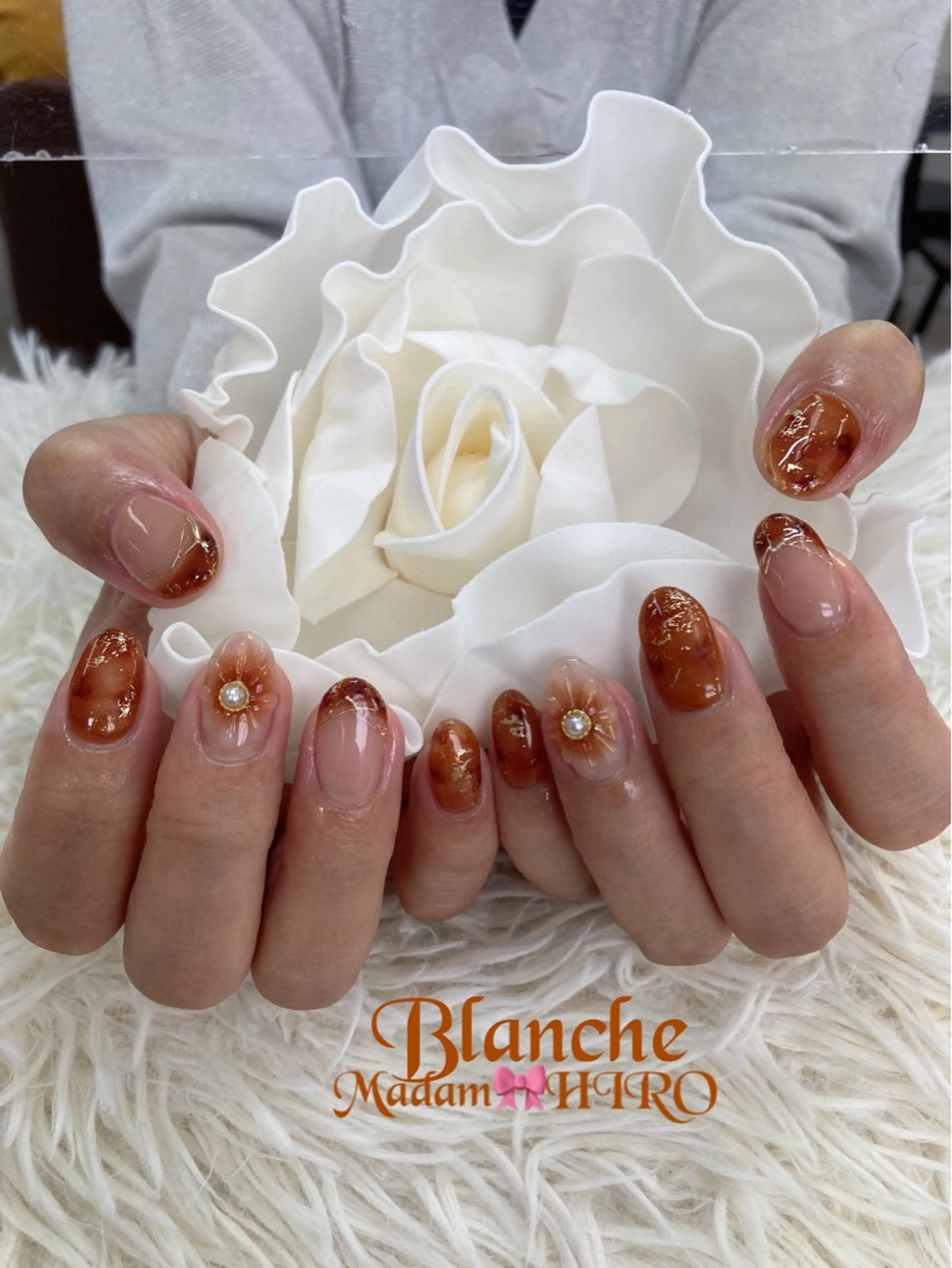 ネイル べっ甲ネイル Lianネイル 寛子Lianのネイルデザイン