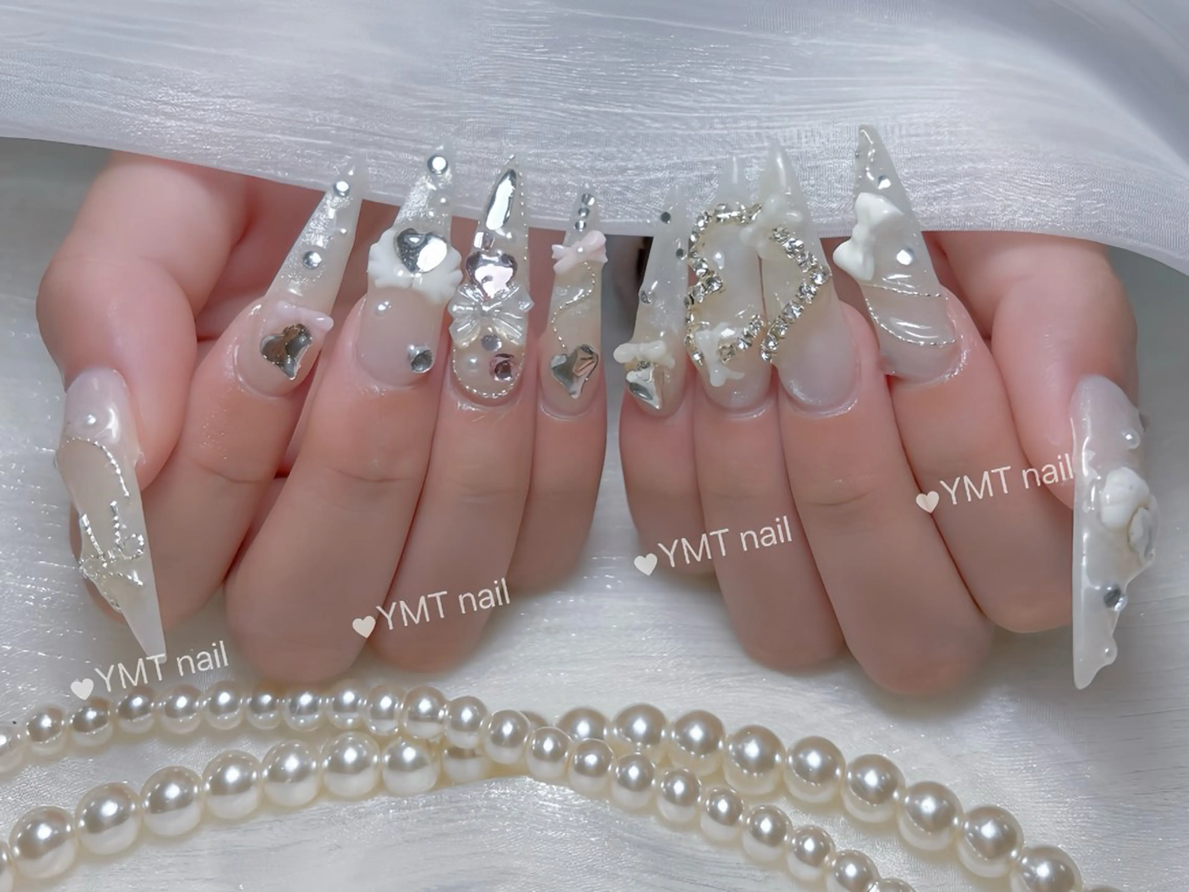ネイル 長さ出し フットネイル ジェルネイル 韓国ネイル マグネットネイル ハンドネイル YMT.NailStudio所属・YMT． NailStudioのネイルデザイン