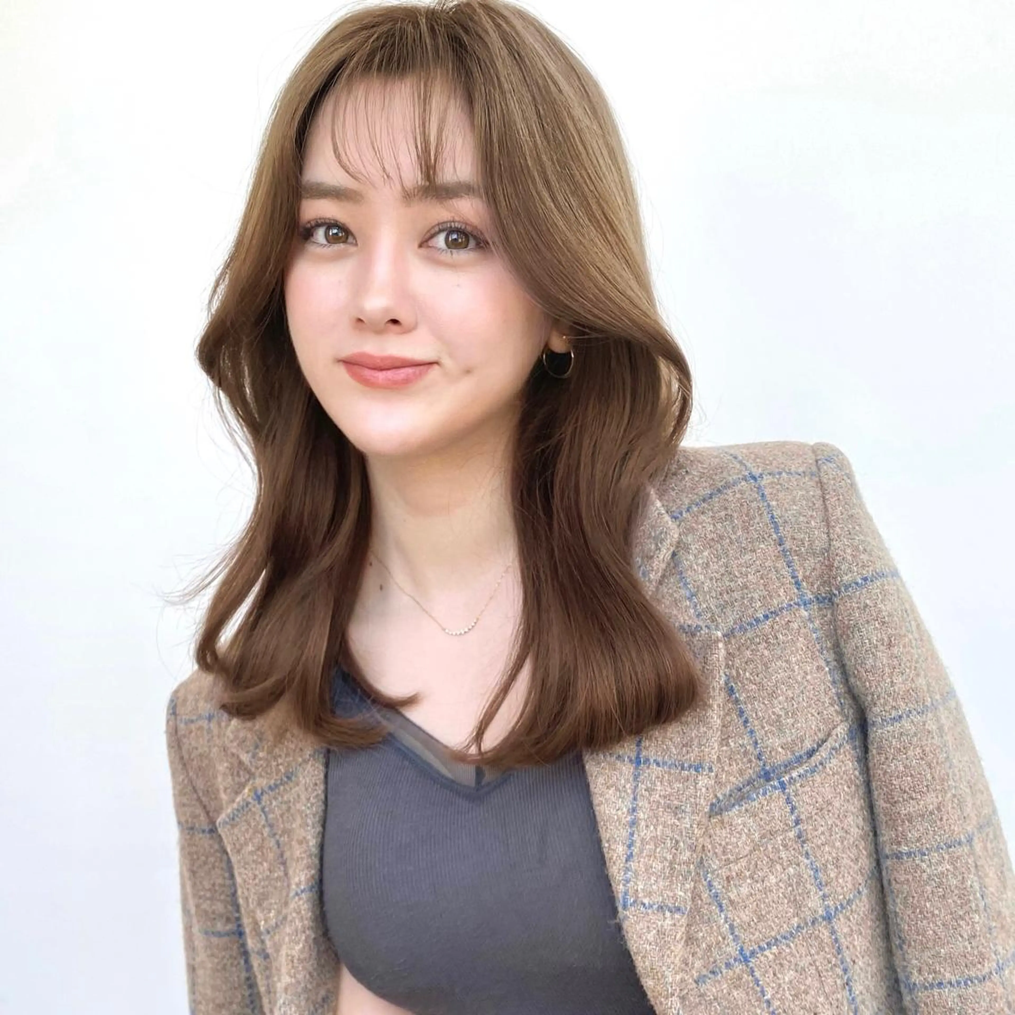 セミロング 韓国風ヘア レイヤーカット カット ヘアカラー トリートメント 韓国くびれレイヤー 🇰🇷はづきのヘアスタイル