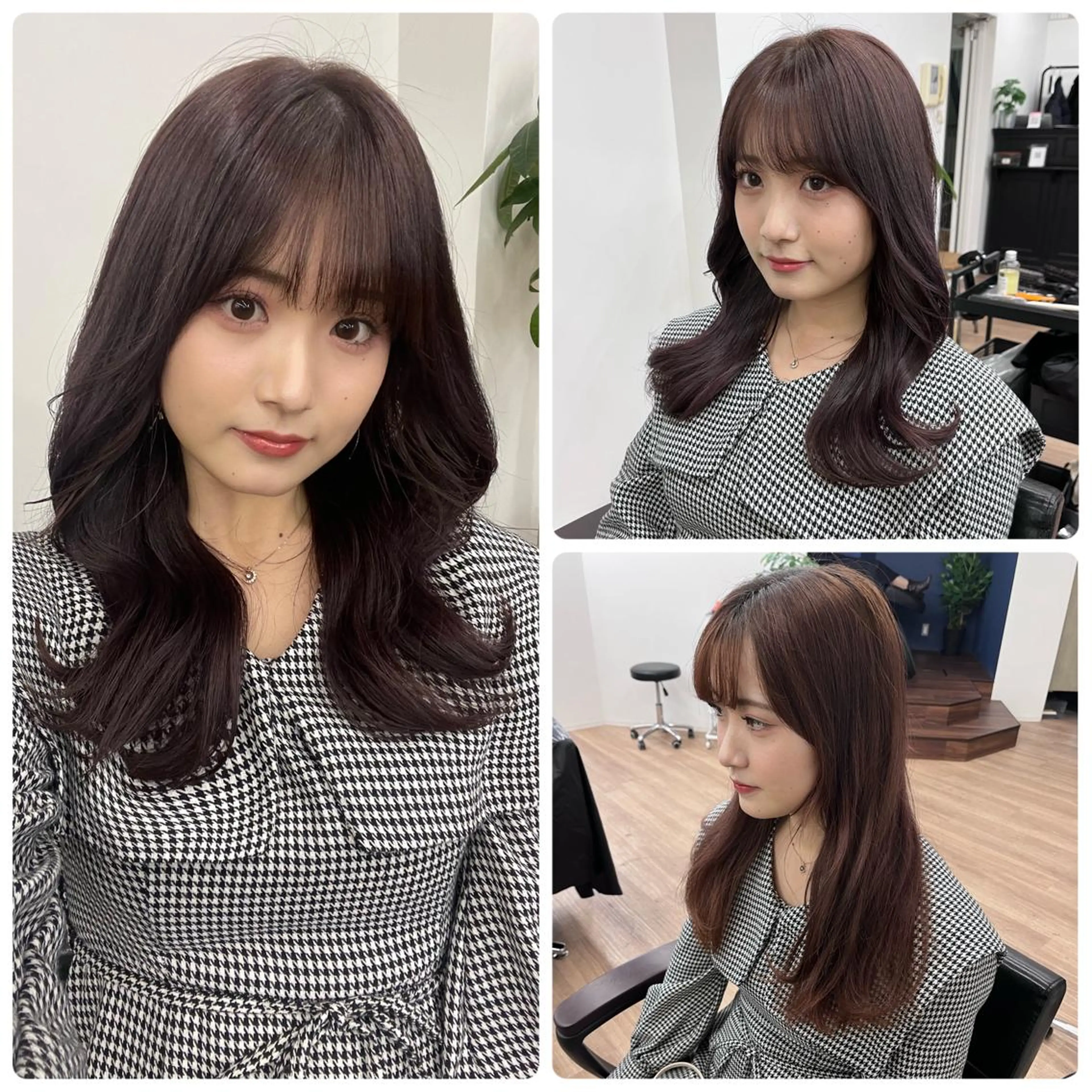 セミロング カラー パーマ ヘアアレンジ メンズ キッズ ネイル マツエク・マツパ アイブロウ メンズインナーカラー メンズ韓国風 黒髪 ブルーカラー ブルーブラック カット ヘアカラー トリートメント 武田涼レイヤーカット 髪質改善×縮毛矯正のヘアスタイル