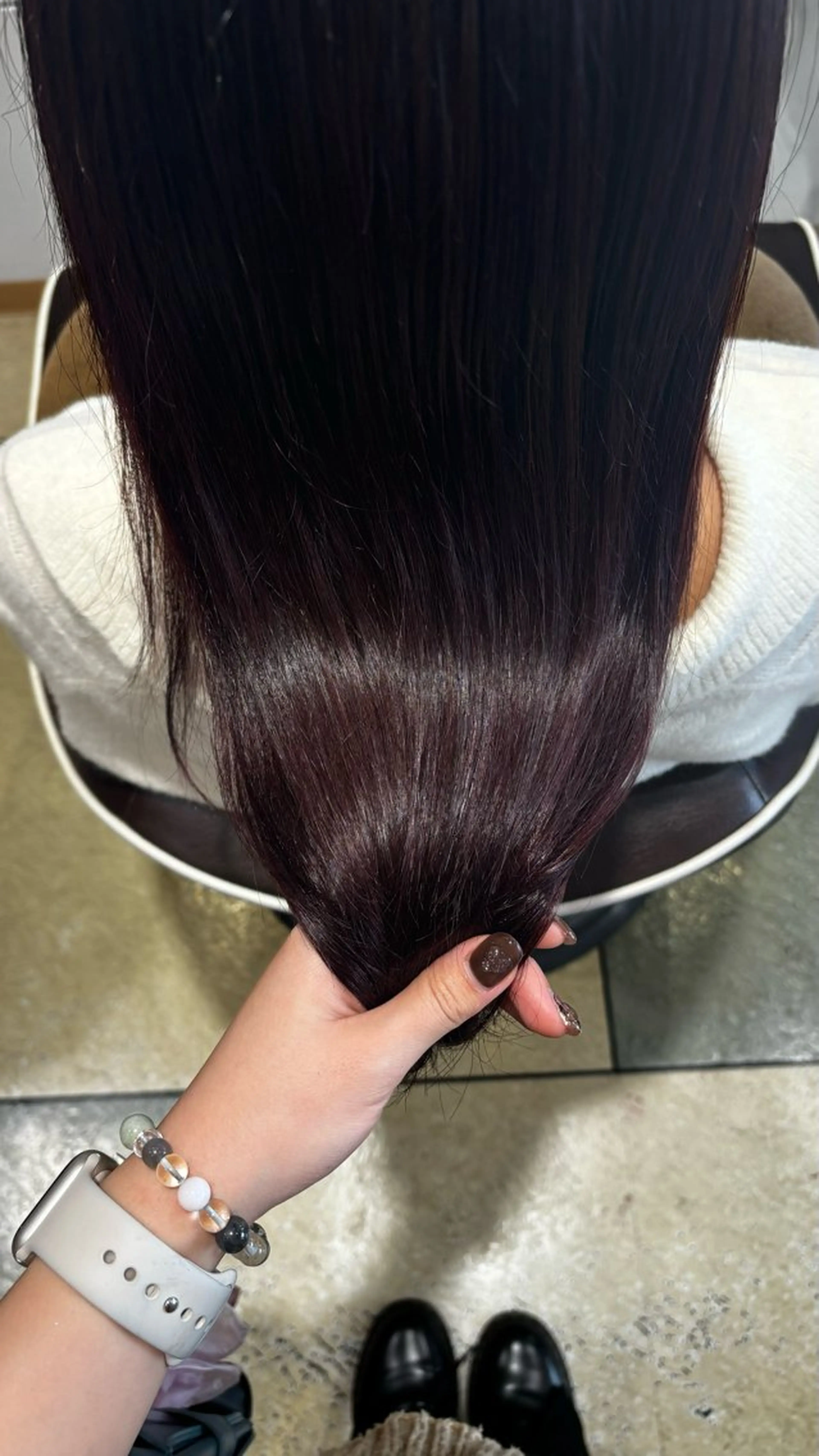 ロング カラー 🫧暖色🎨レイヤ ー🍀奈那美🫧のヘアスタイル