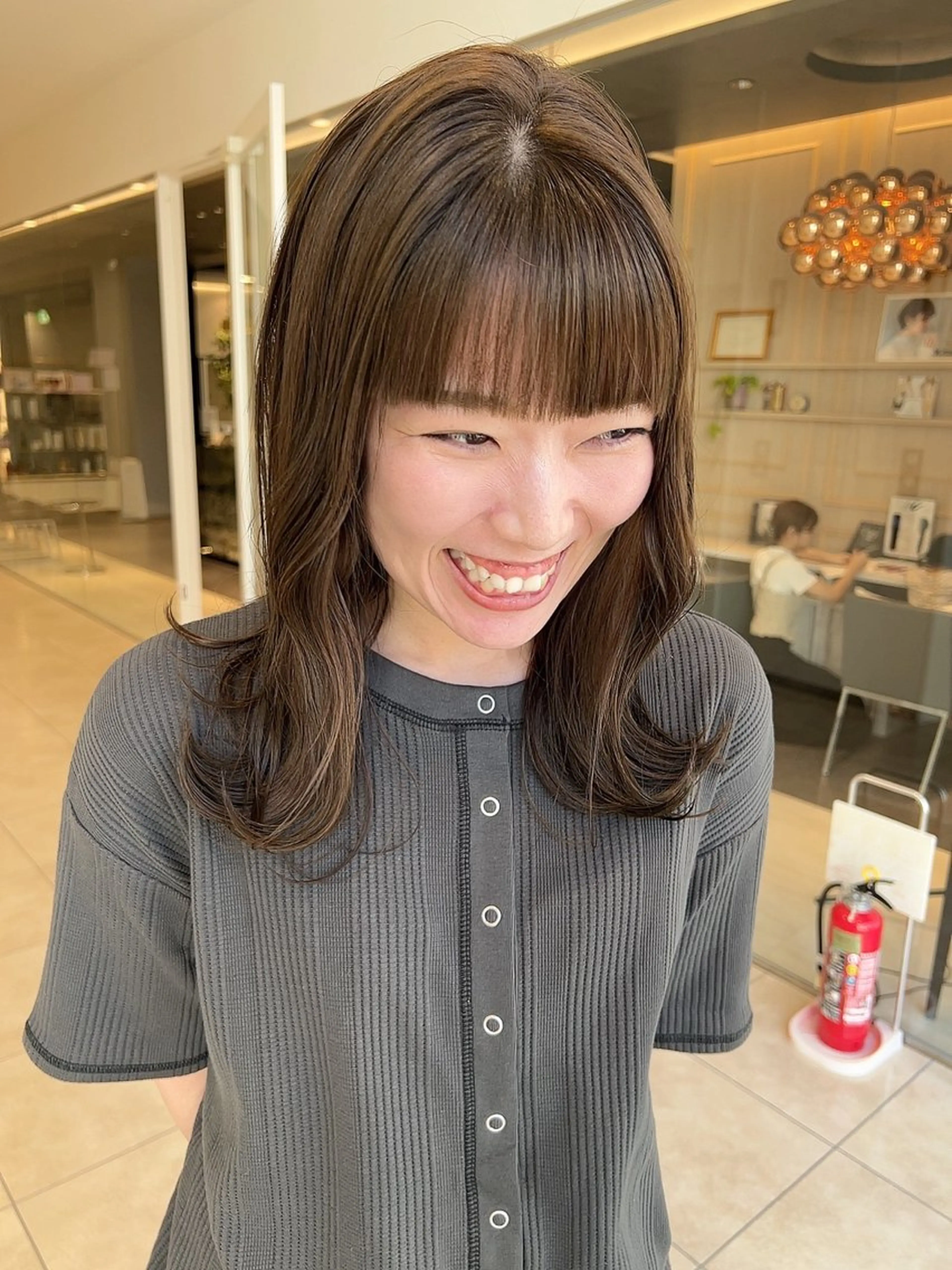 セミロング カラー 💎K-two名古屋 安田ちづる💎のヘアスタイル