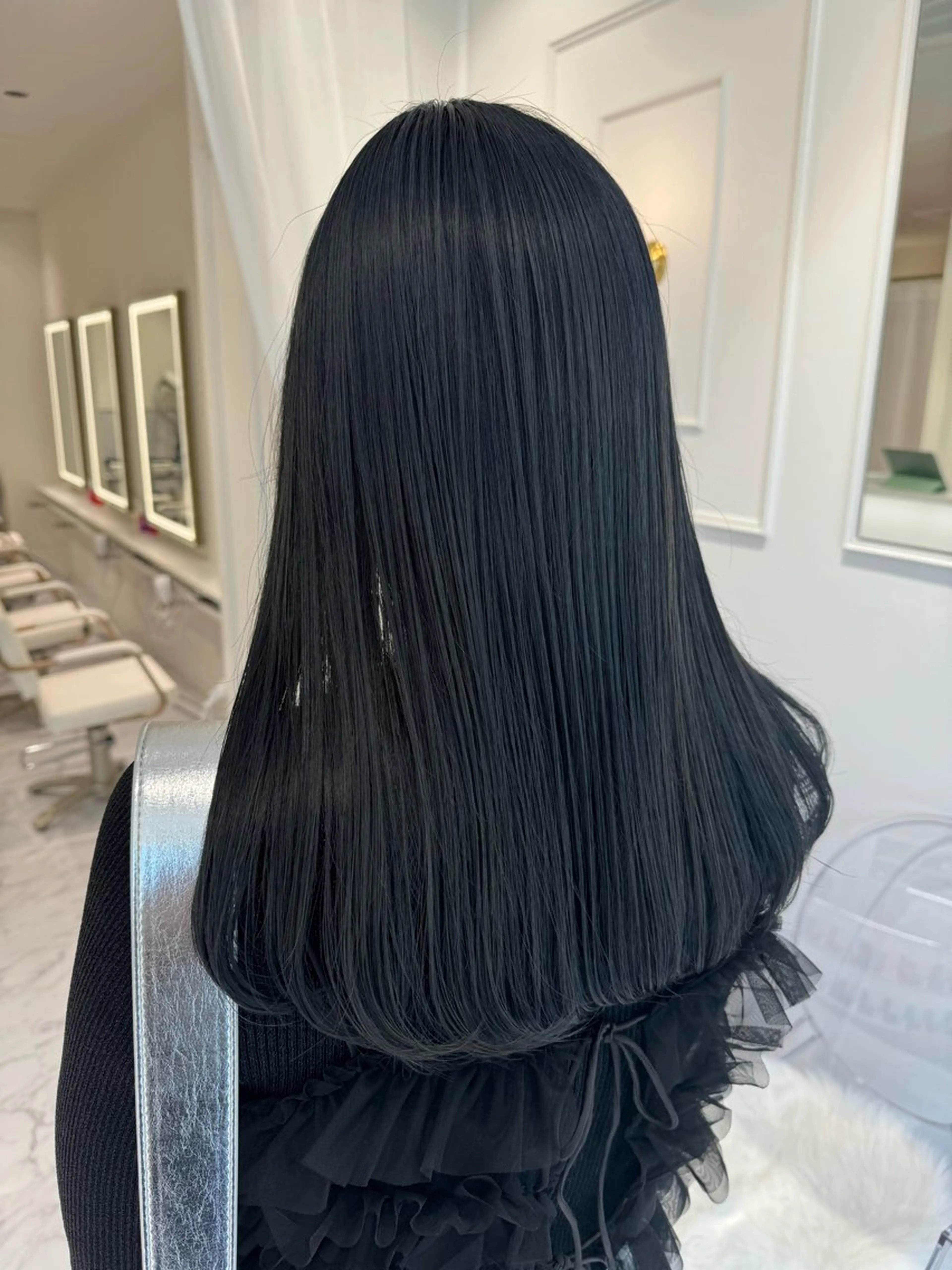 ロング カラー ヘアカラー トリートメント ParveMix🍀 藤原愛未のヘアスタイル