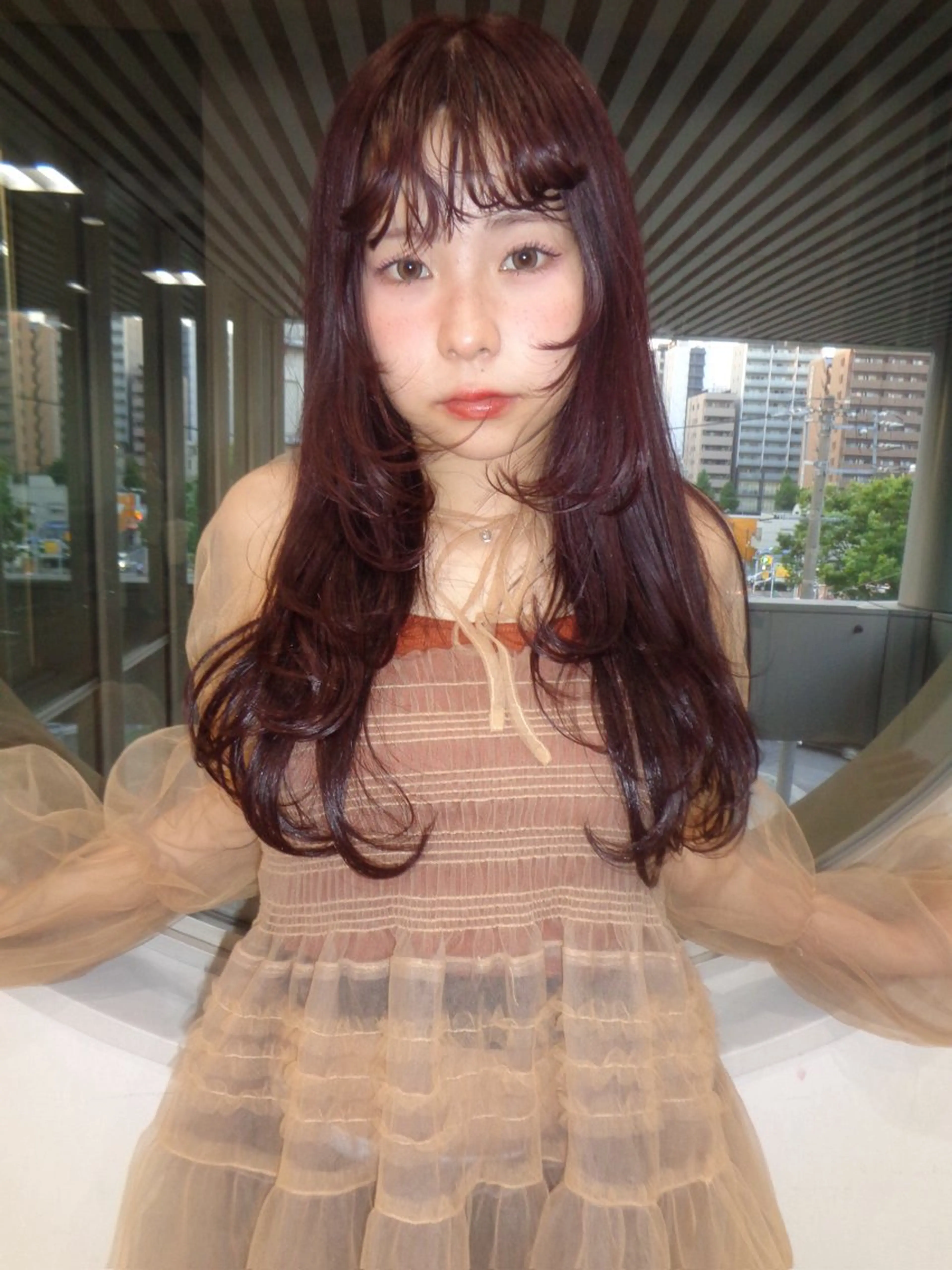 ロング カラー ヘアアレンジ カラー特化🎀/ 艶カラー🫧渋谷のヘアスタイル