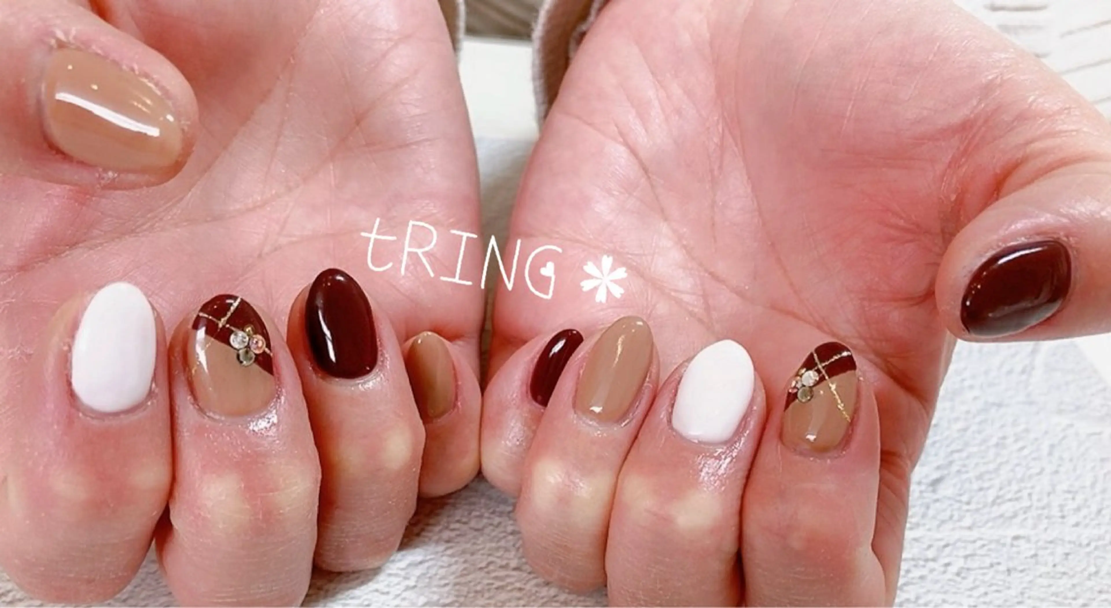 ネイル ハンドネイル tRING＊ しいの木台のネイルデザイン