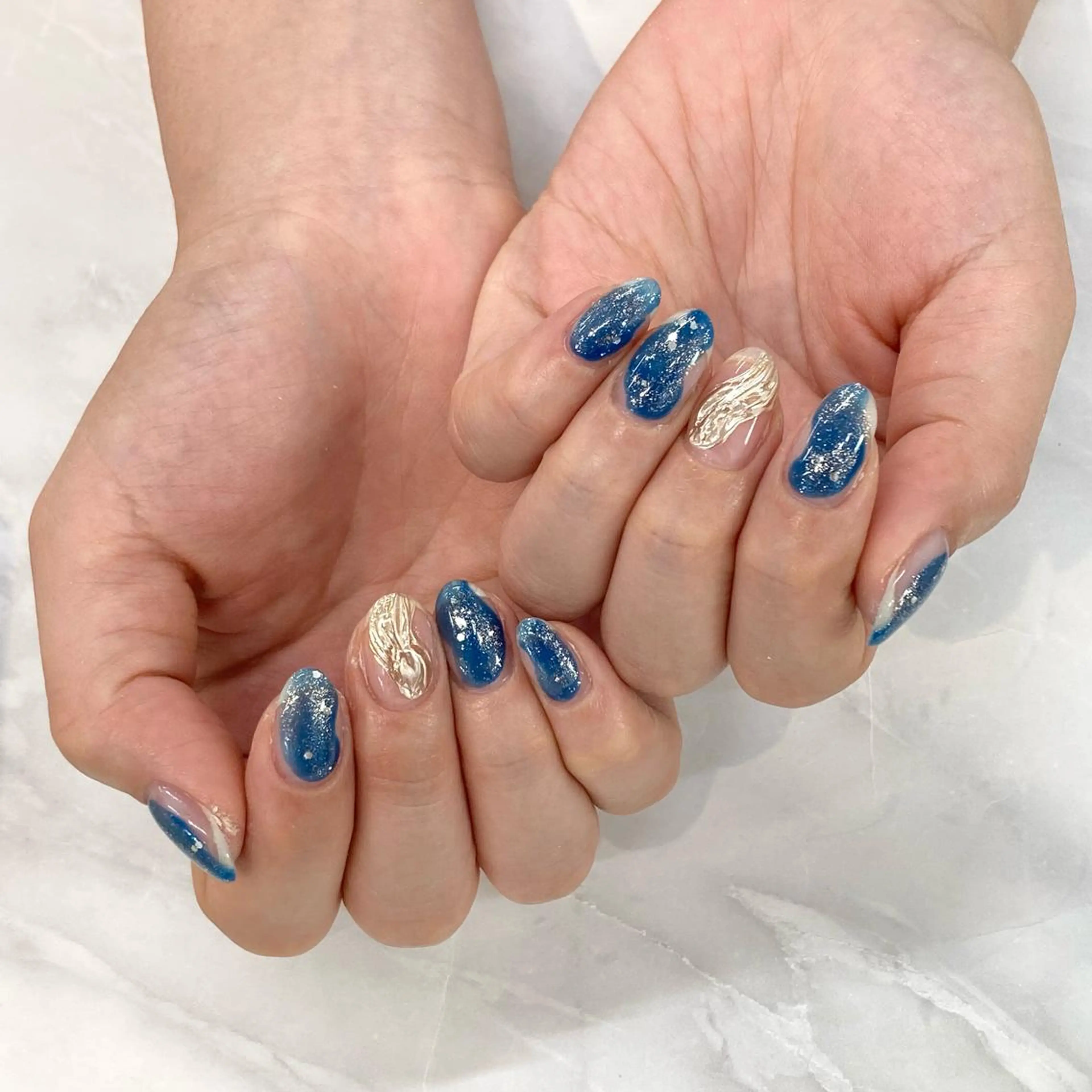 ネイル クリアネイル KODA308 Saoriのネイルデザイン