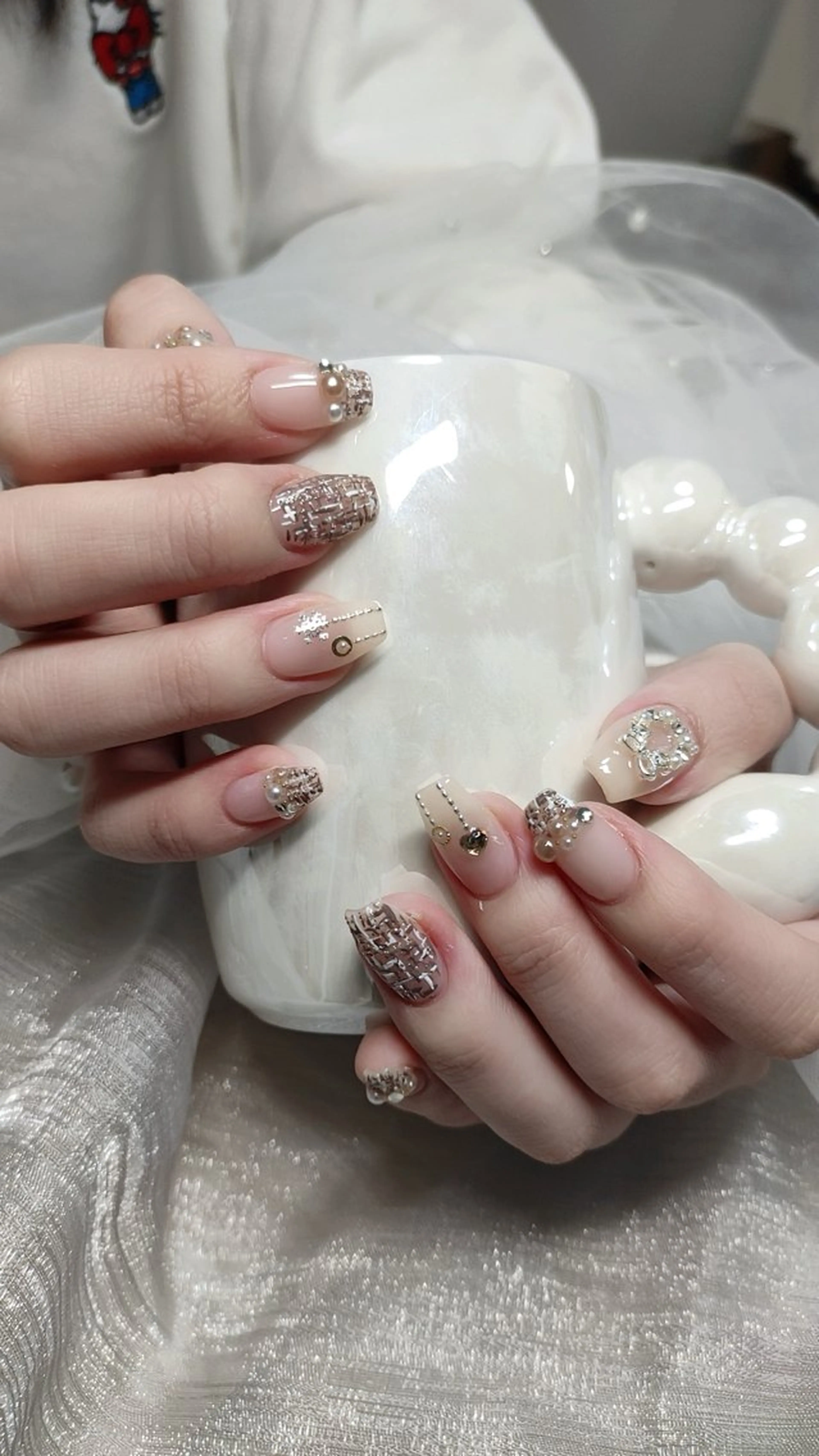 ネイル 冬ネイル クリスマス ハンドネイル ＆ME アンドミーのネイルデザイン