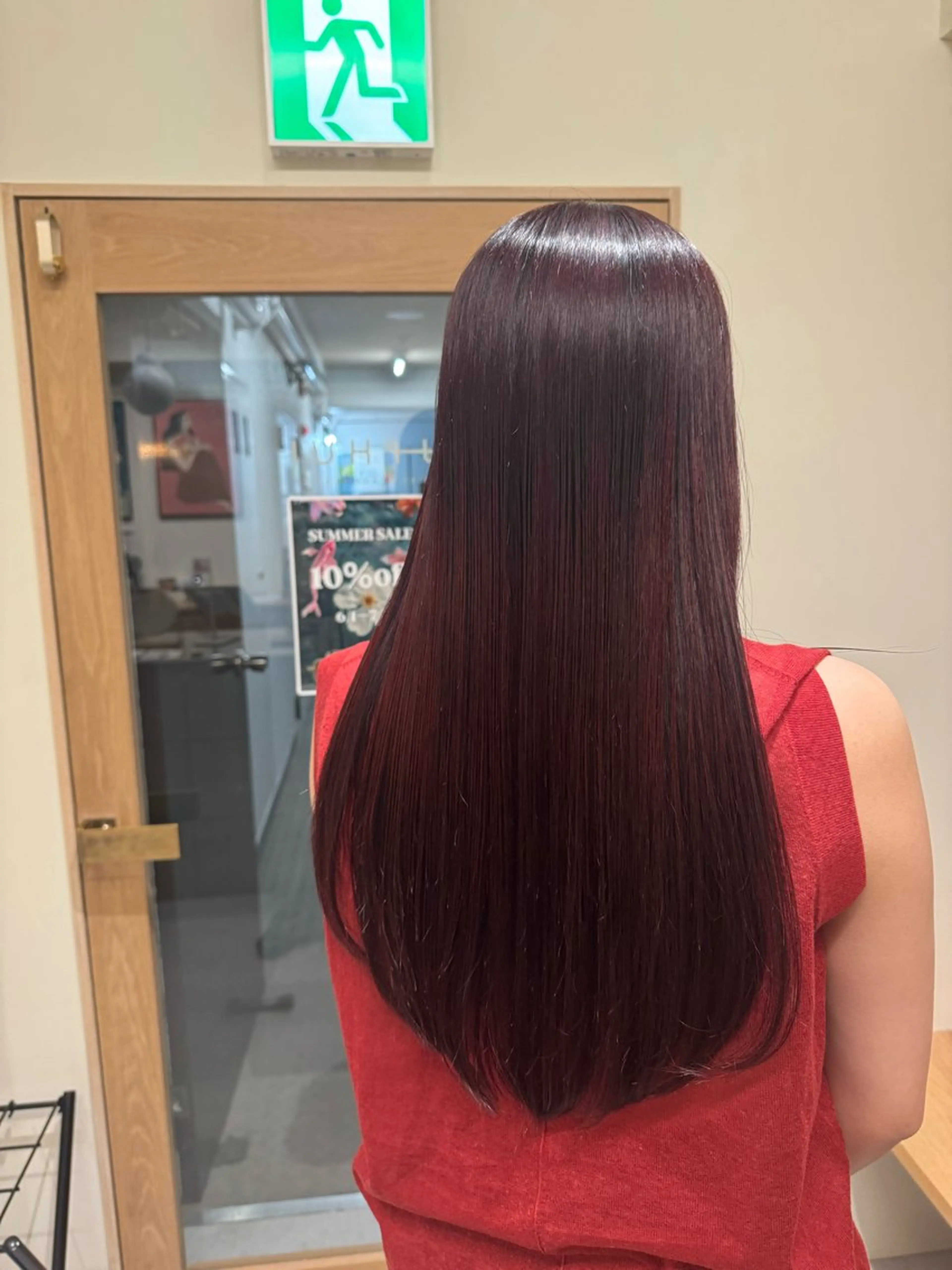 ロング カラー ゆ う あのヘアスタイル