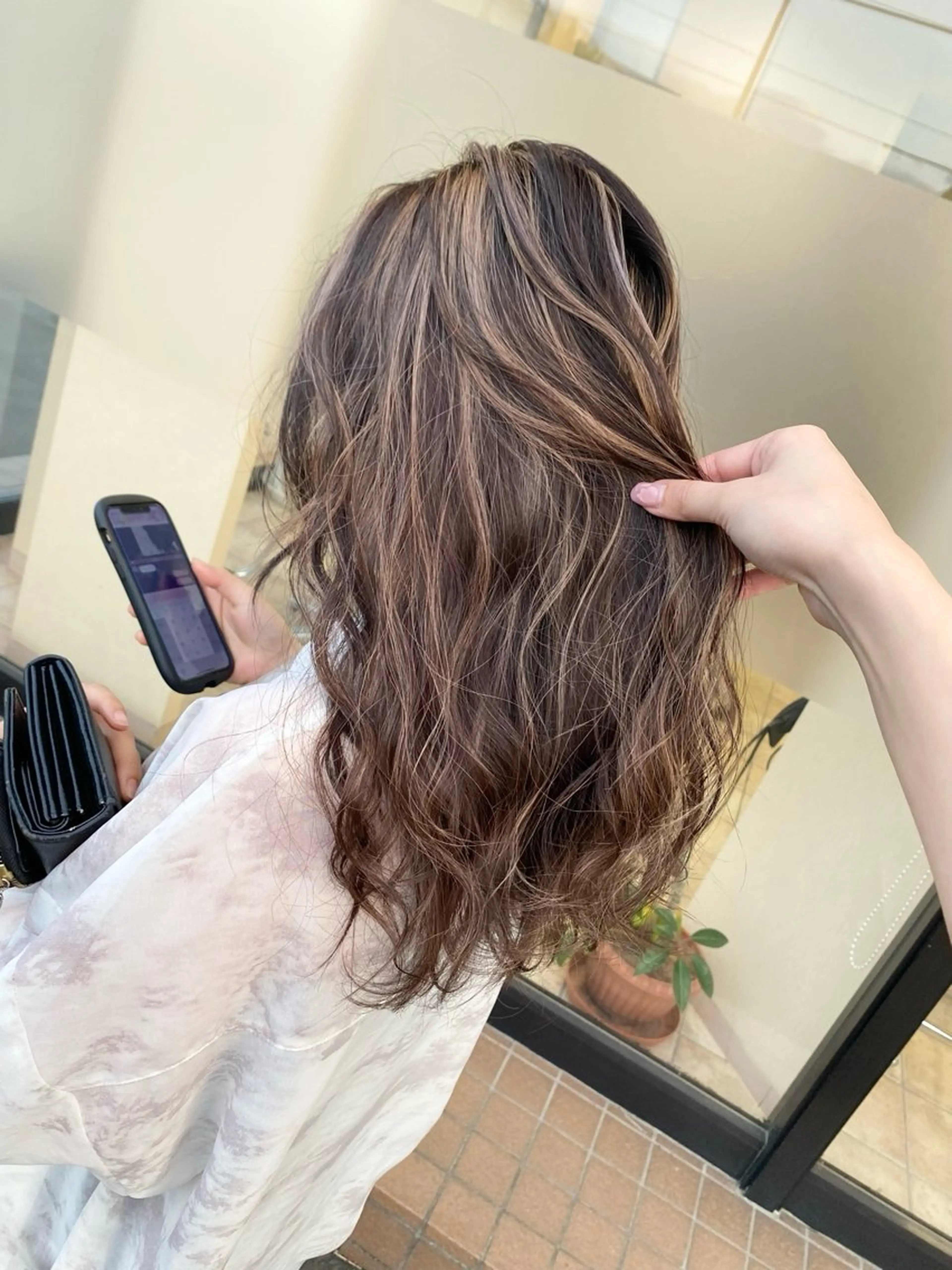 ロング ヘアカラー トリートメント 🇰🇷韓国風顔周り NANAMI🇰🇷のヘアスタイル