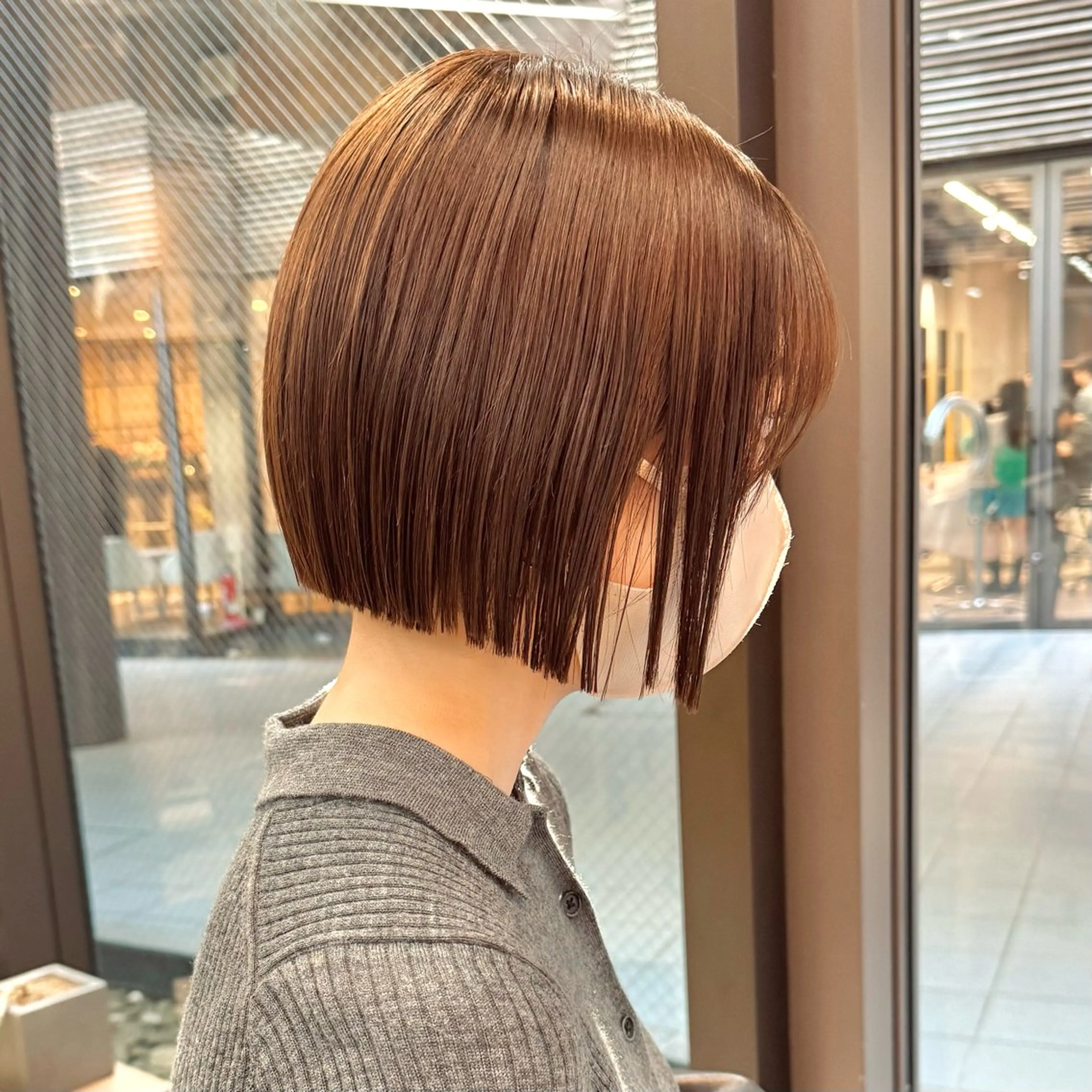 ショート ボブ 縮毛矯正 カット 縮毛矯正 トリートメント mee.表参道所属・ボブ/ショート /パーマ/shinのヘアスタイル