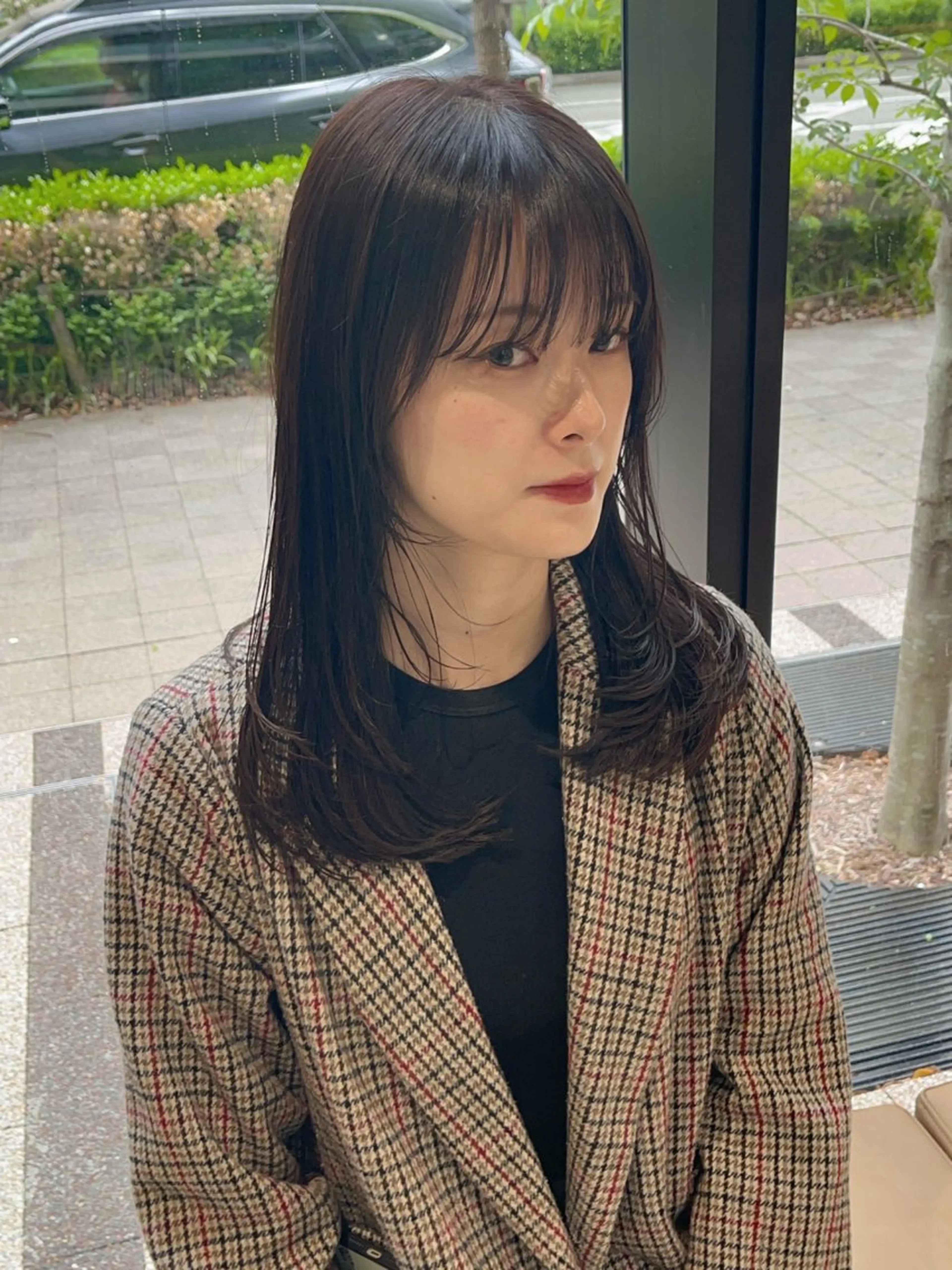 ミディアム GIEN Smart Salon by milbon 西宮ガーデンズ　プラス所属・吉原 星稀のヘアスタイル