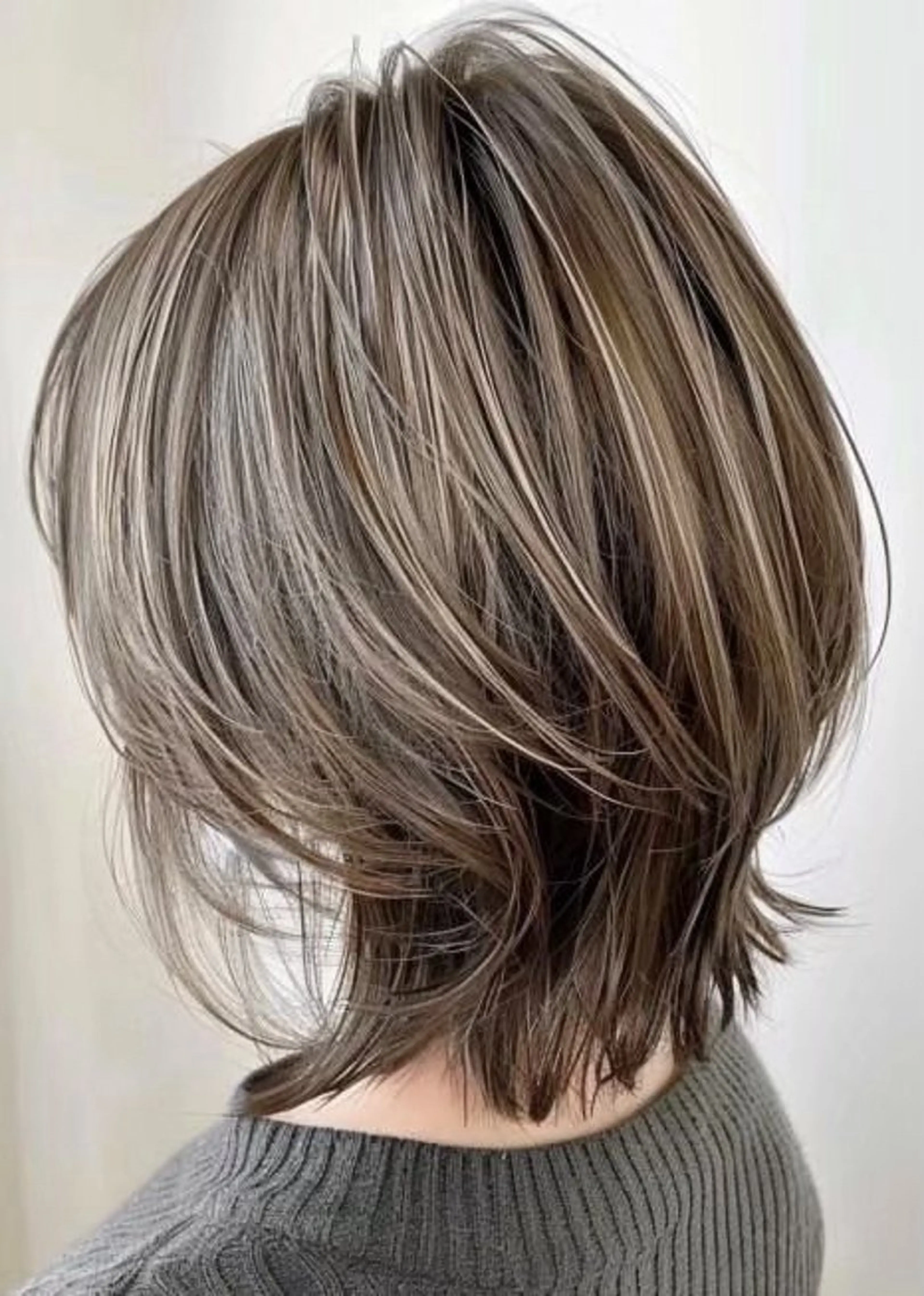 ミディアム カラー ハイライトカラー ハイライト ヘアカラー ハイライトデザイン 特化/表参道/みづきのヘアスタイル