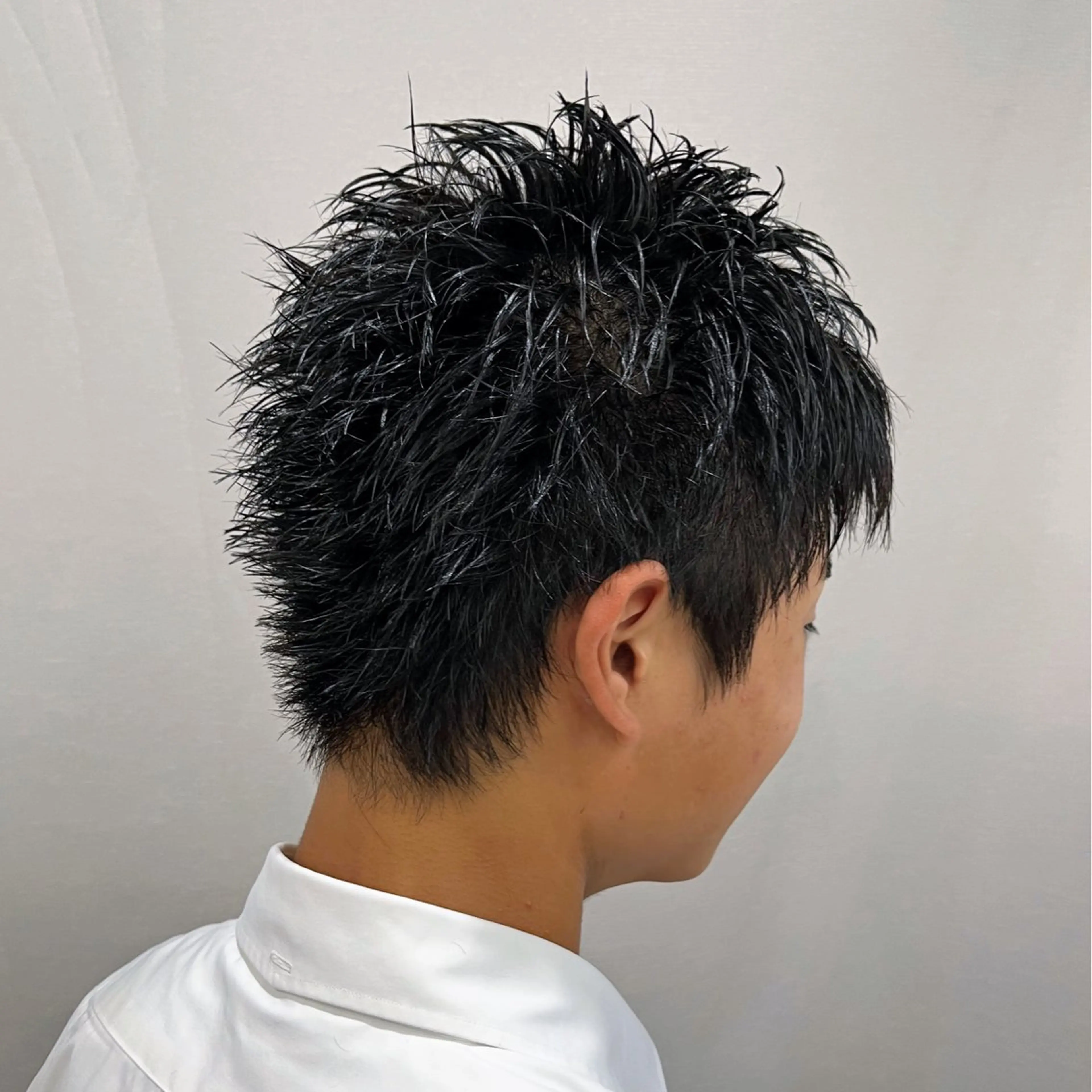 メンズ スパイキーショート 刈り上げ 押上/ショート・ボブ /パーマ/山口卓朗のヘアスタイル