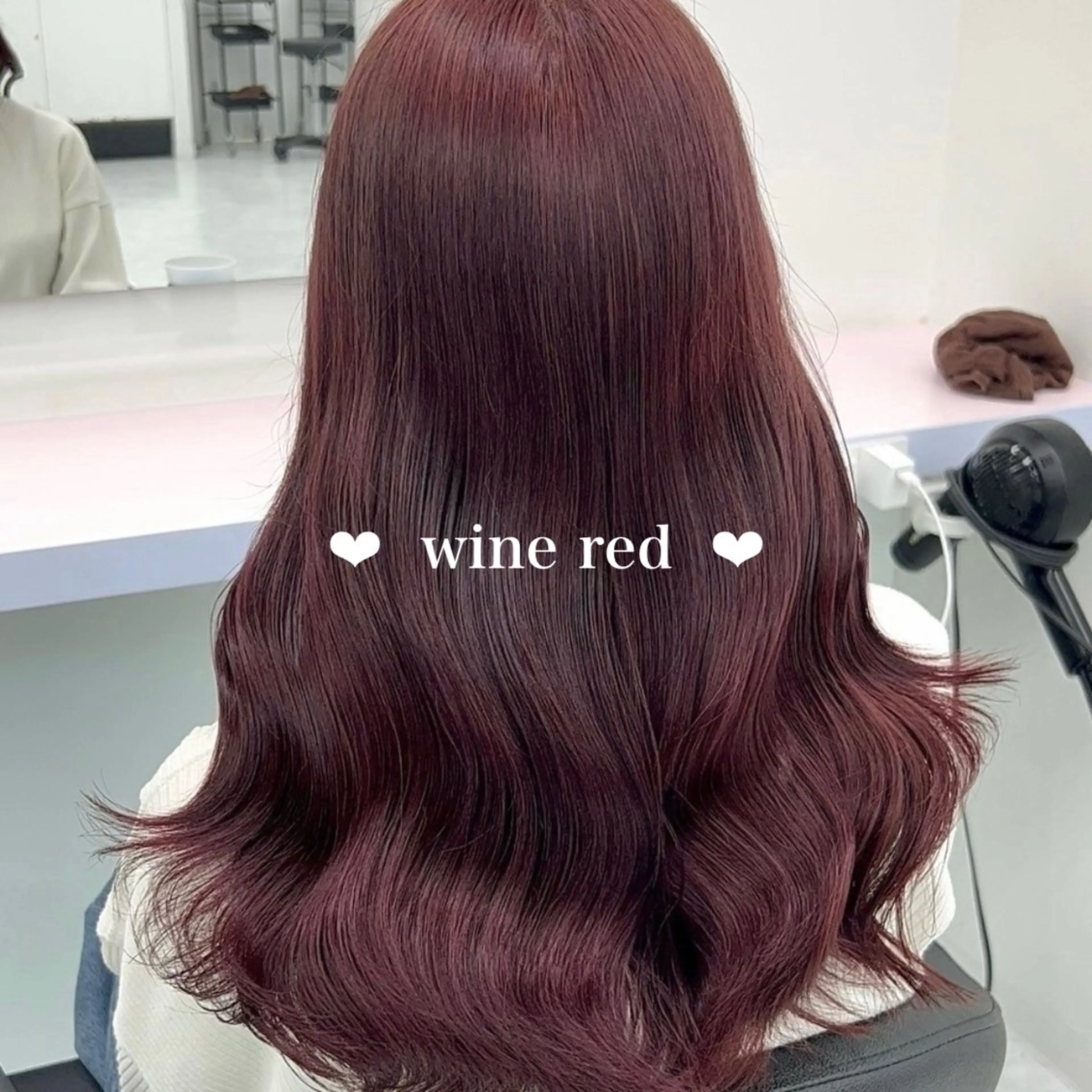 セミロング カラー モテ艶韓国ヘア 🤍りんのヘアスタイル