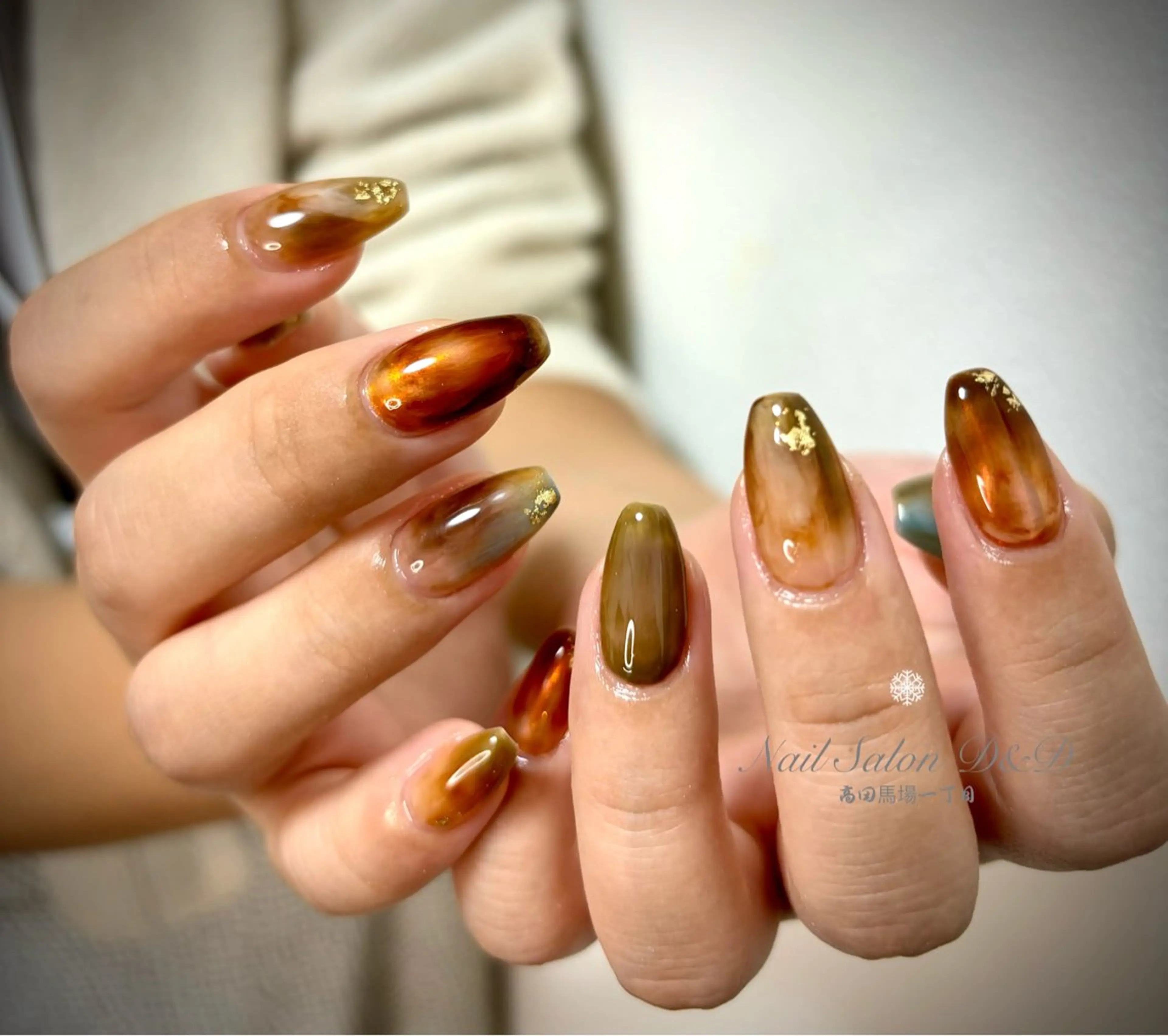 ネイル ネイルサロンD&D所属・劉 丹丹のネイルデザイン