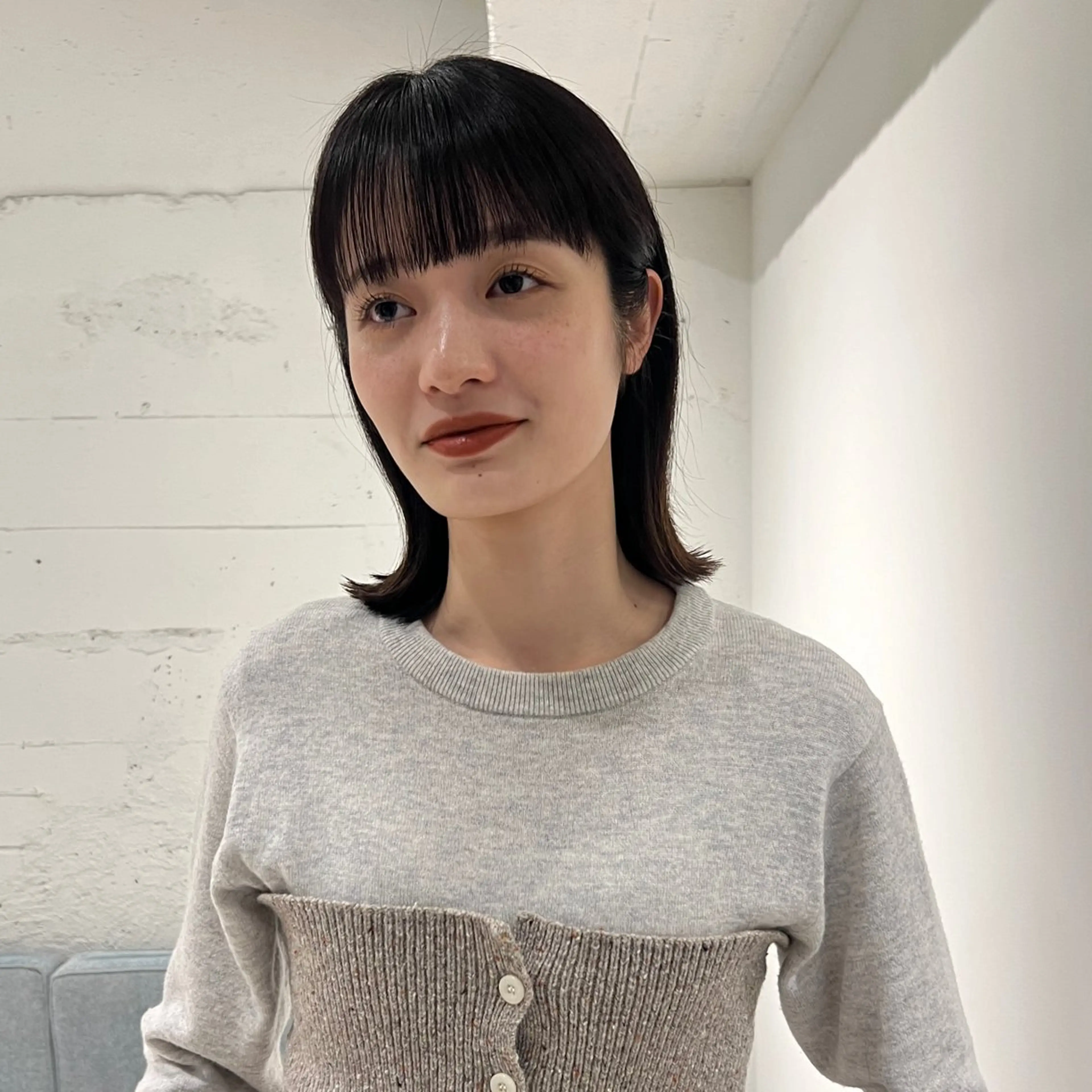 ミディアム 峯田 優花のヘアスタイル