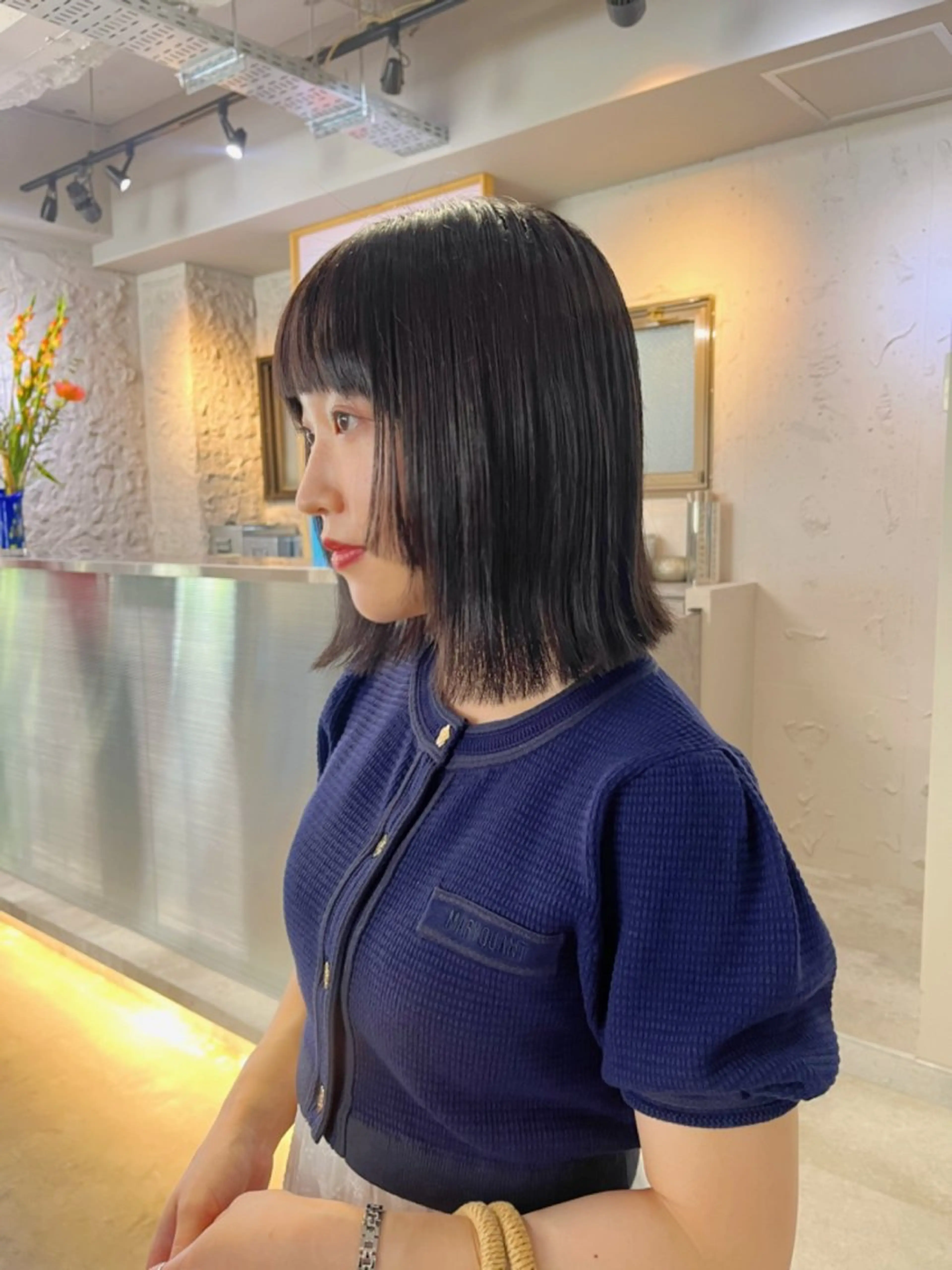 ショート 似合わせボブ🤍 女性らしさのあるヘアのヘアスタイル