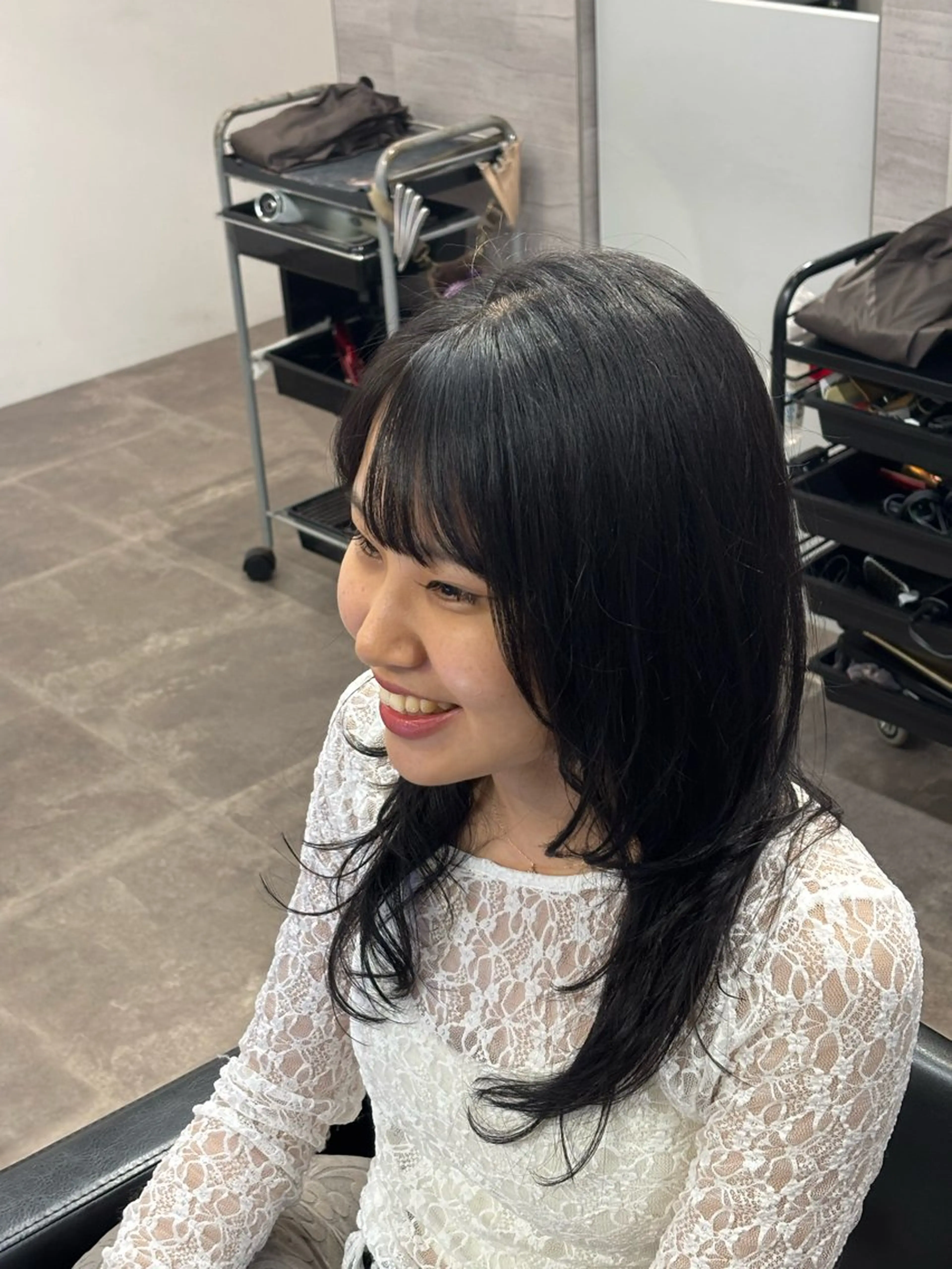 セミロング カット ヘアカラー トリートメント Fan.ray⭐️ 松永拓巳のヘアスタイル