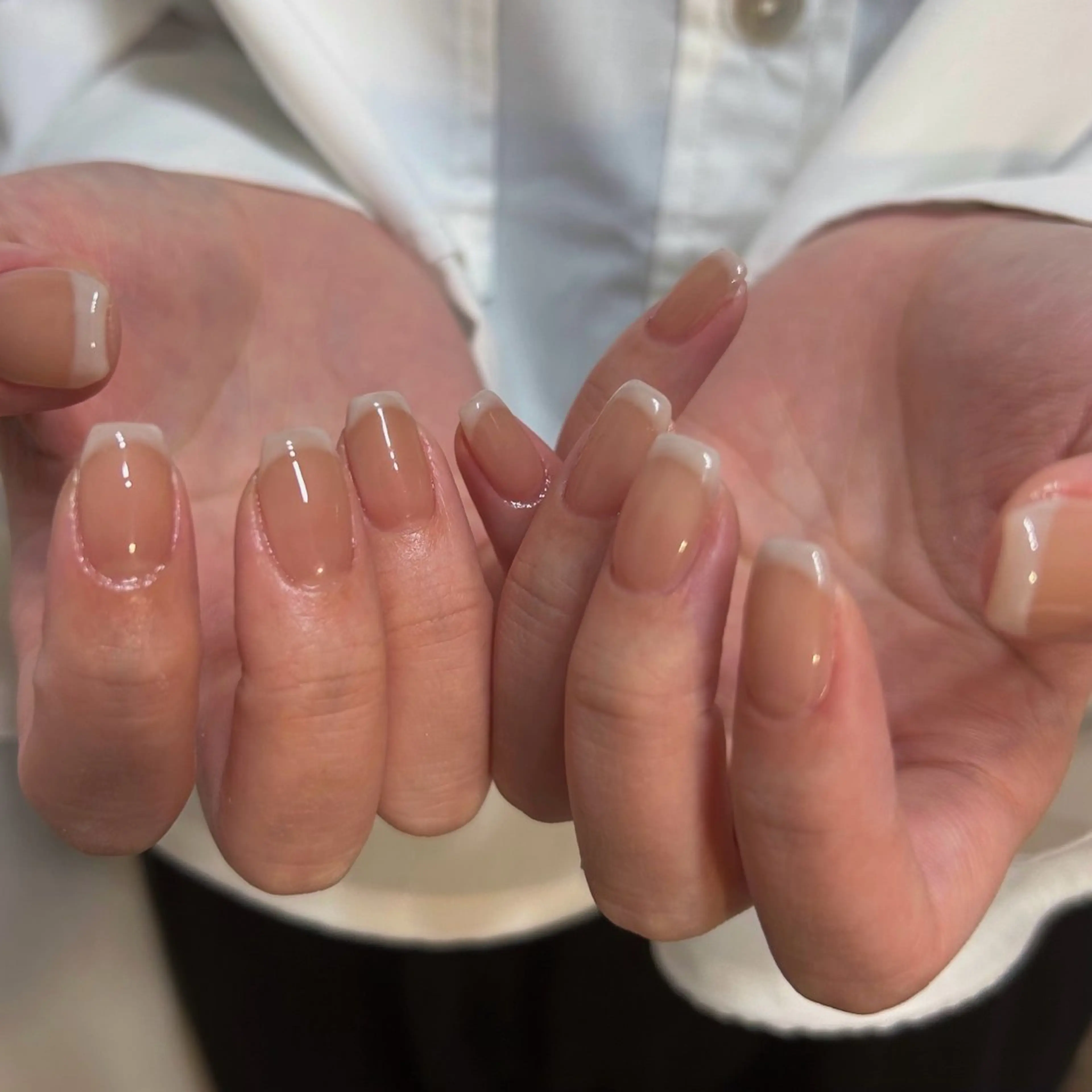 ネイル フレンチネイル 持ち込み tenoteno nailのネイルデザイン