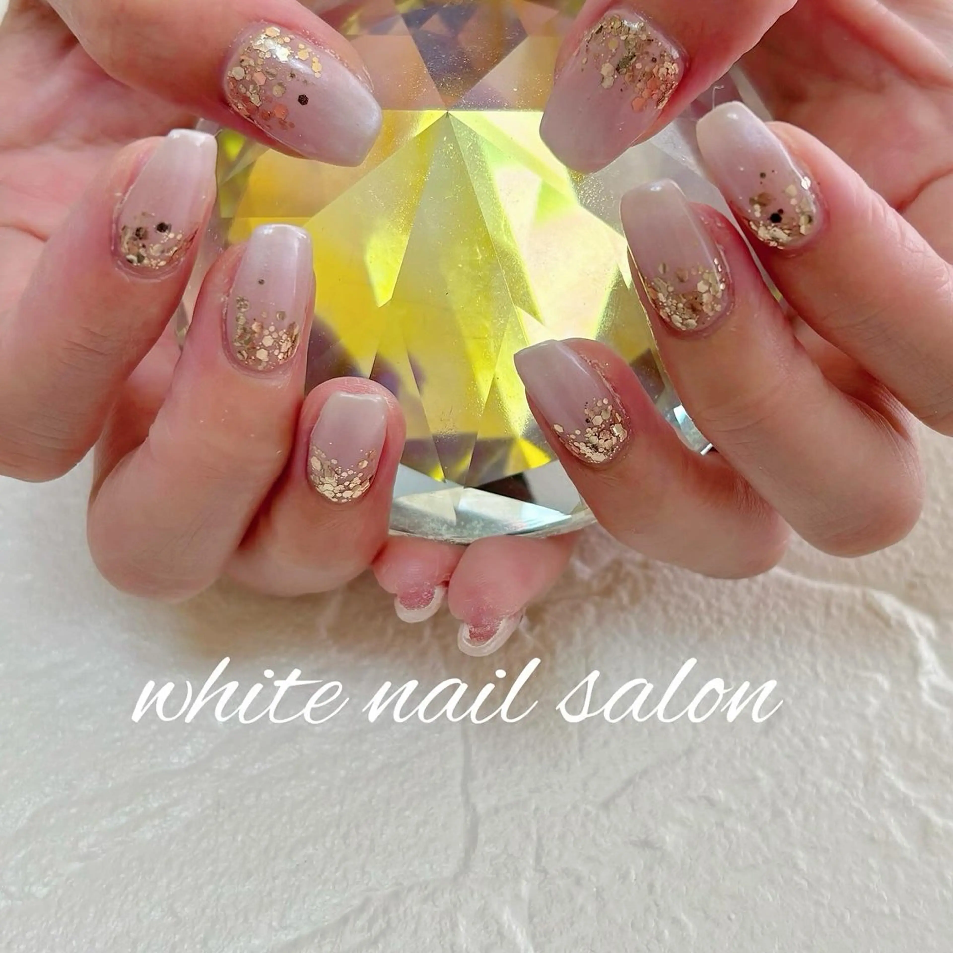 ネイル フットネイル 持ち込み ハンドネイル white nail salonのネイルデザイン