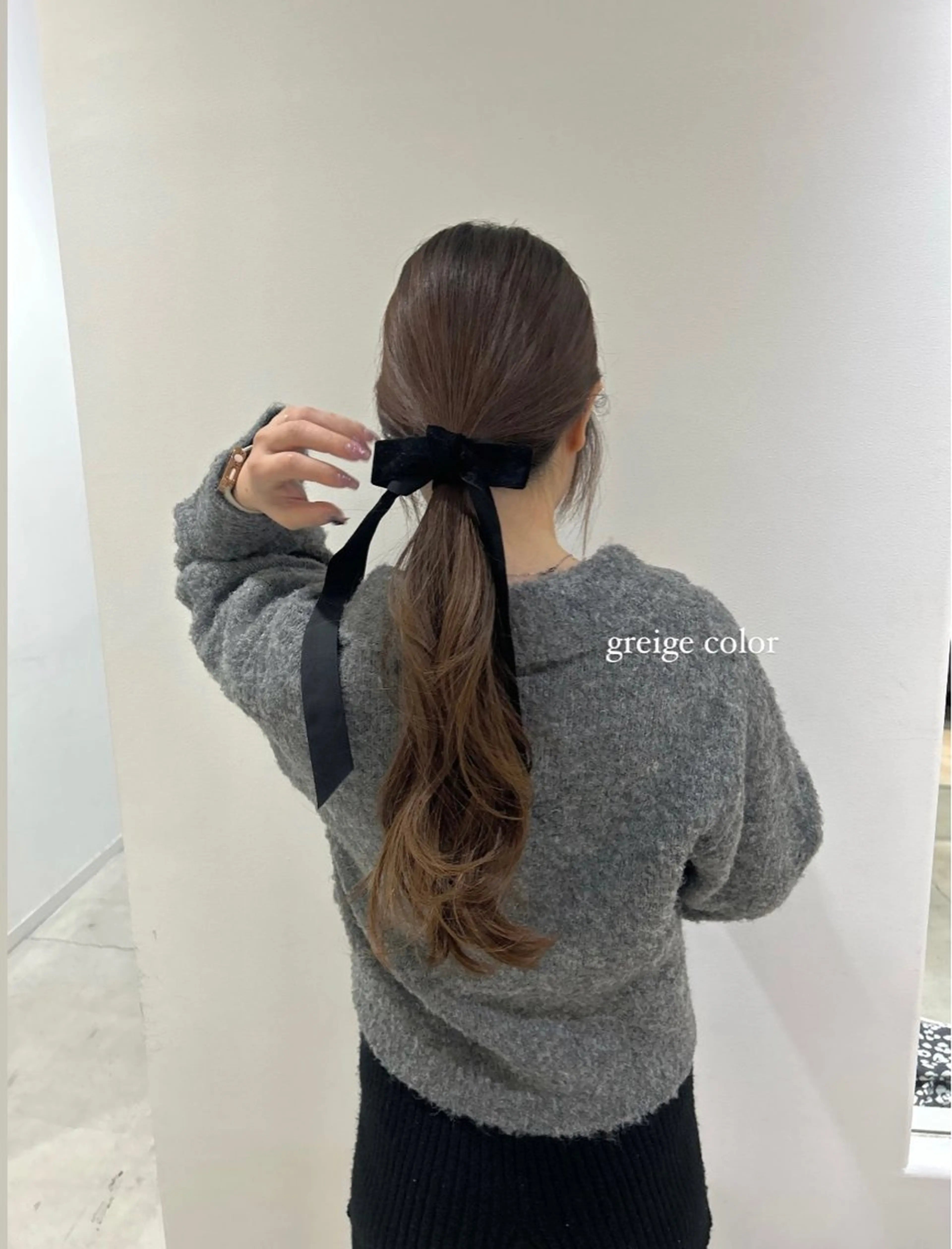 ロング カラー カット ヘアカラー トリートメント 顔周りレイヤー 🎀マリノのヘアスタイル