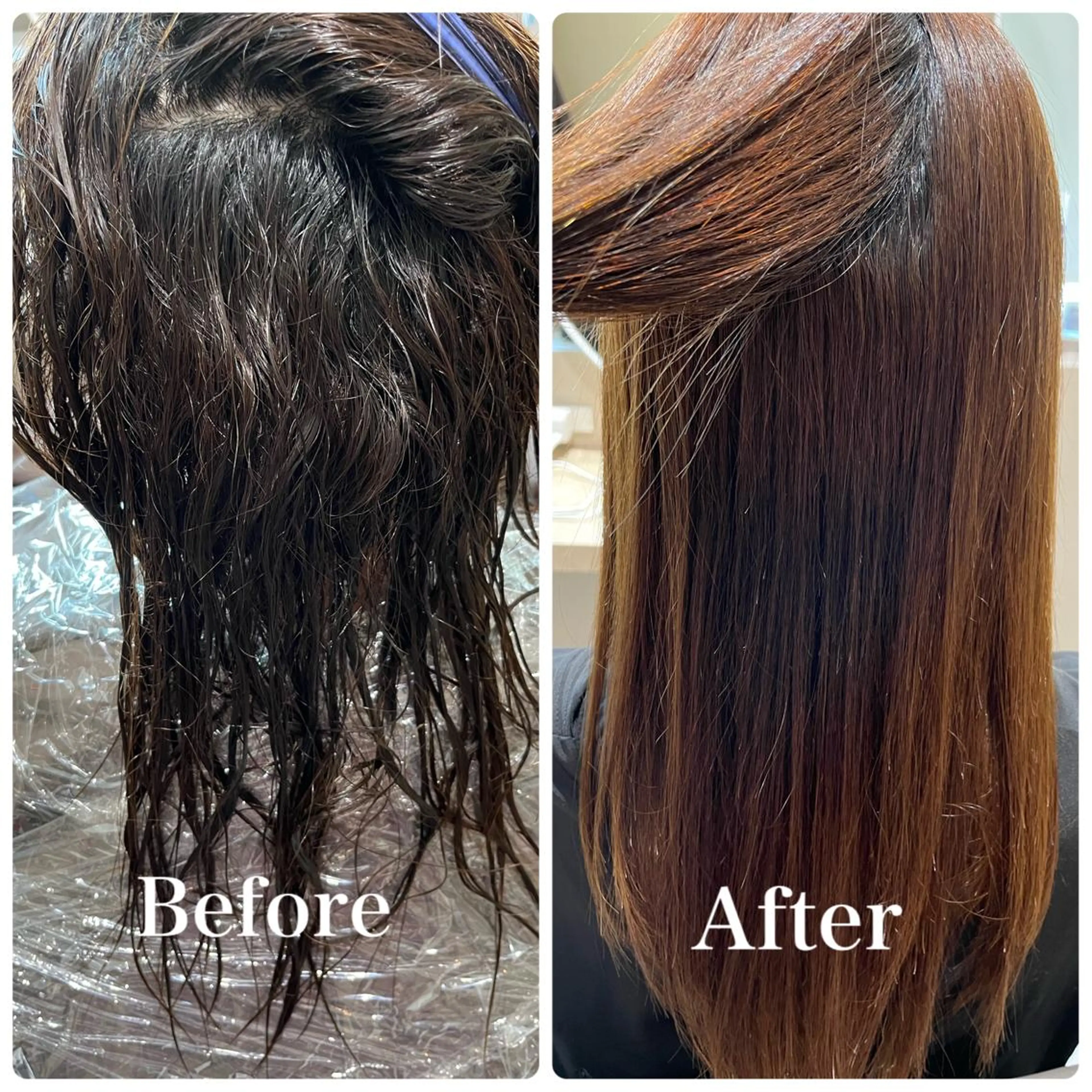 【髪質改善】縮毛矯正＋カット＋トリートメントの写真