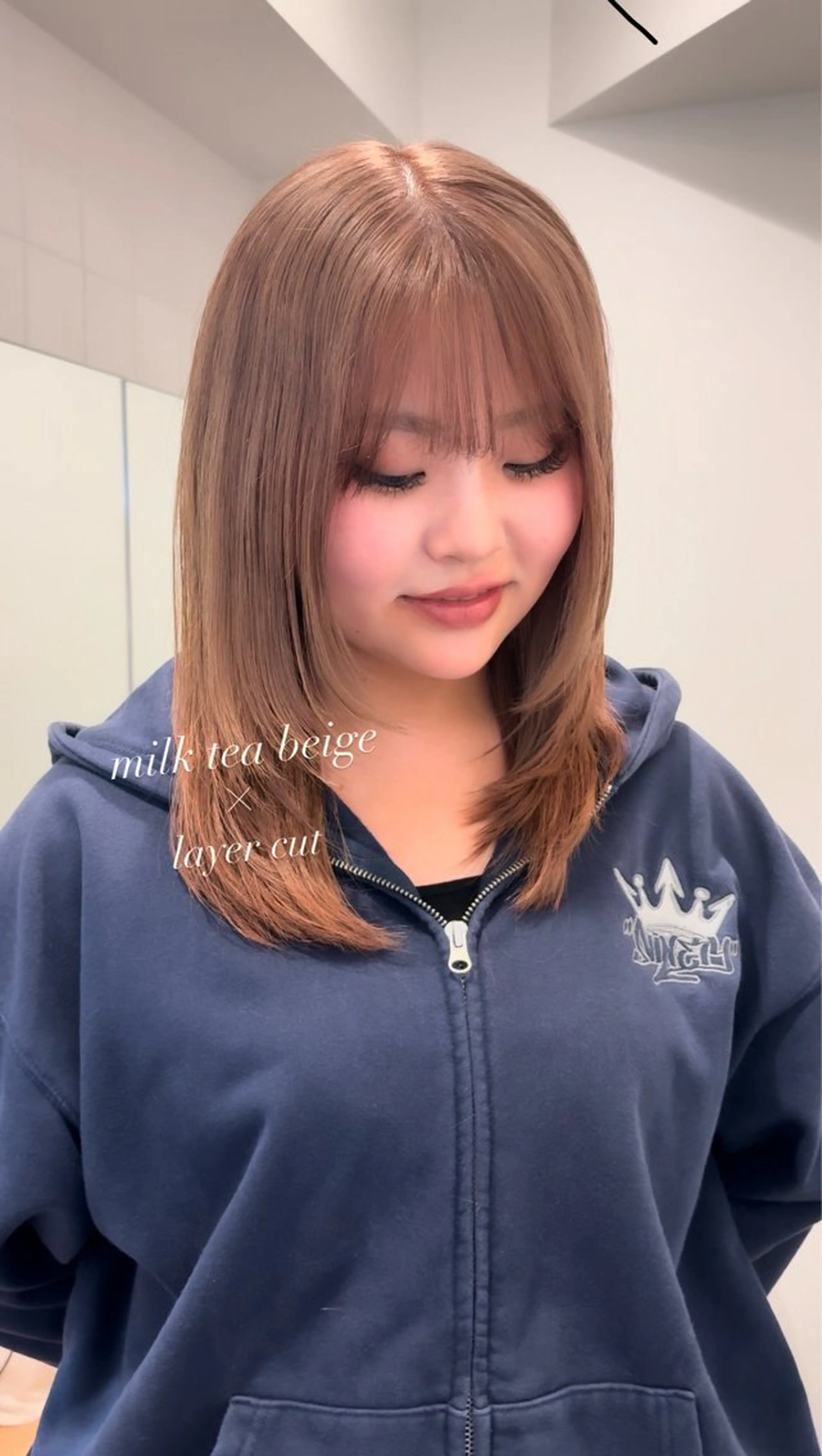 セミロング 新宿/ボブ/レイヤー 縮毛矯正/SACHIのヘアスタイル