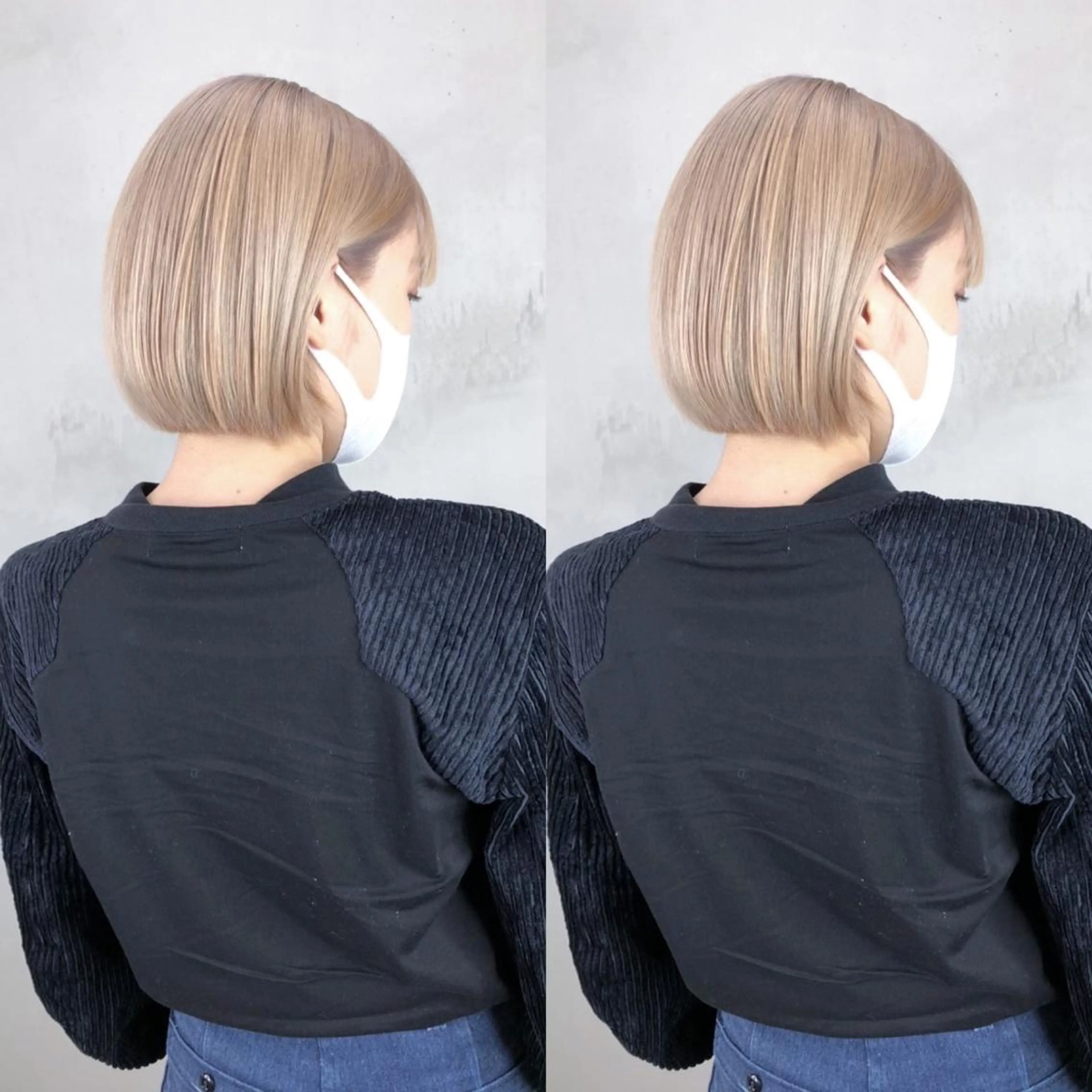 ミディアム カラー ブロンド ボブ 💜ハイトーン💛 マジカルかいちゃんのヘアスタイル