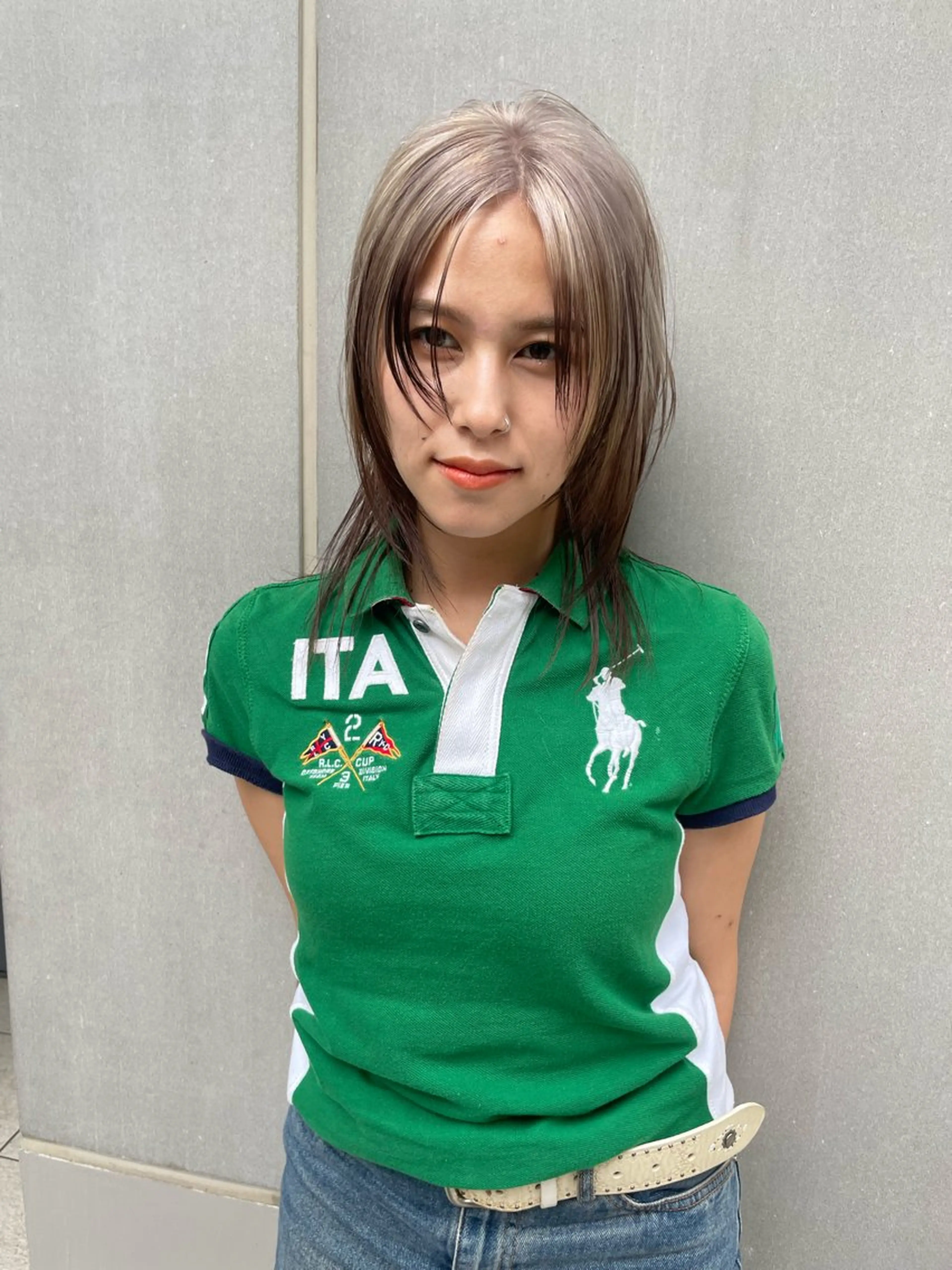 ミディアム カラー カット ヘアカラー トリートメント SALOWIN所属・ブリーチ✨ ボブ✨レイヤーのヘアスタイル