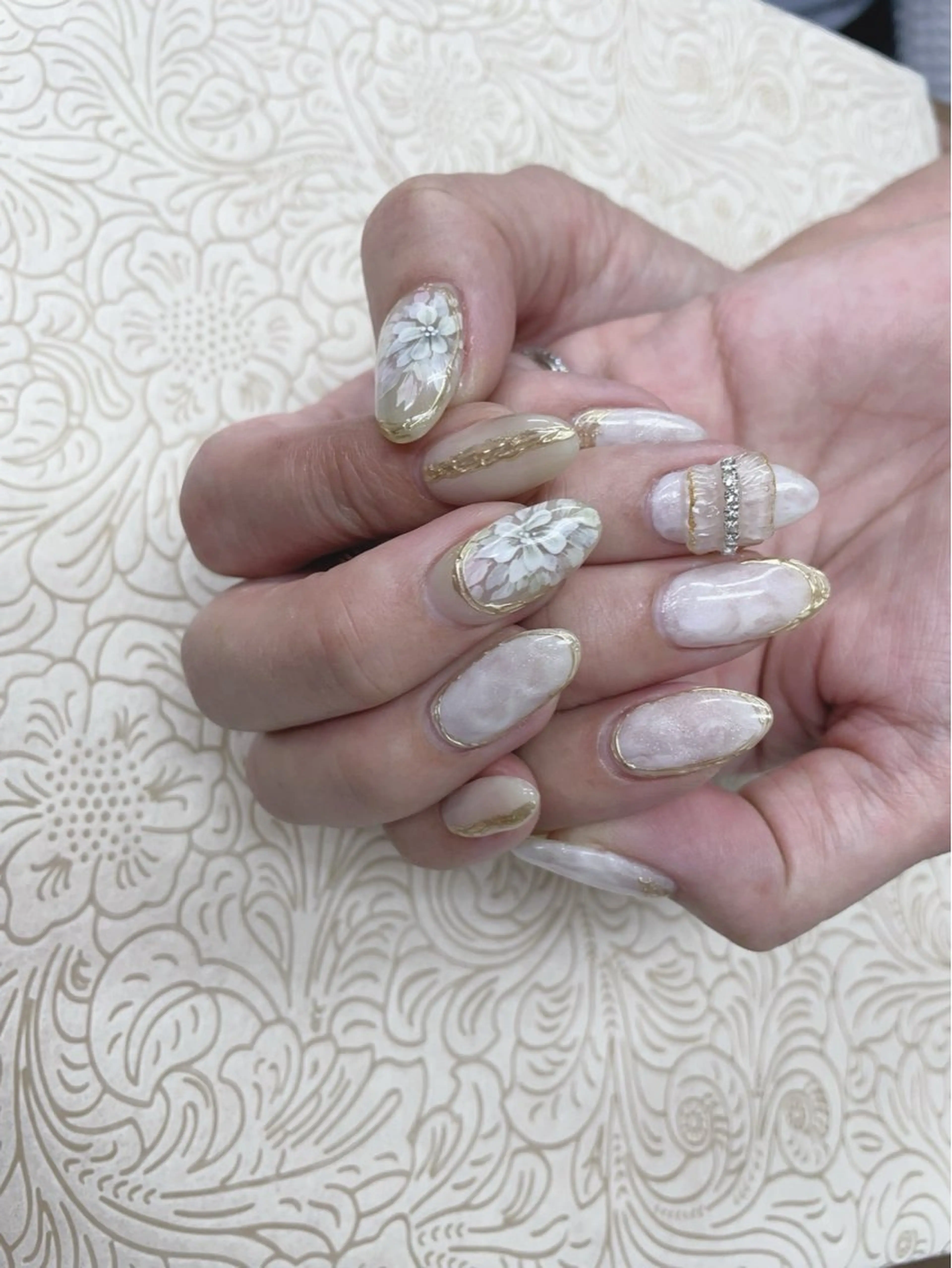 ネイル フラワーネイル precious nail room所属・precious nail  roomのネイルデザイン
