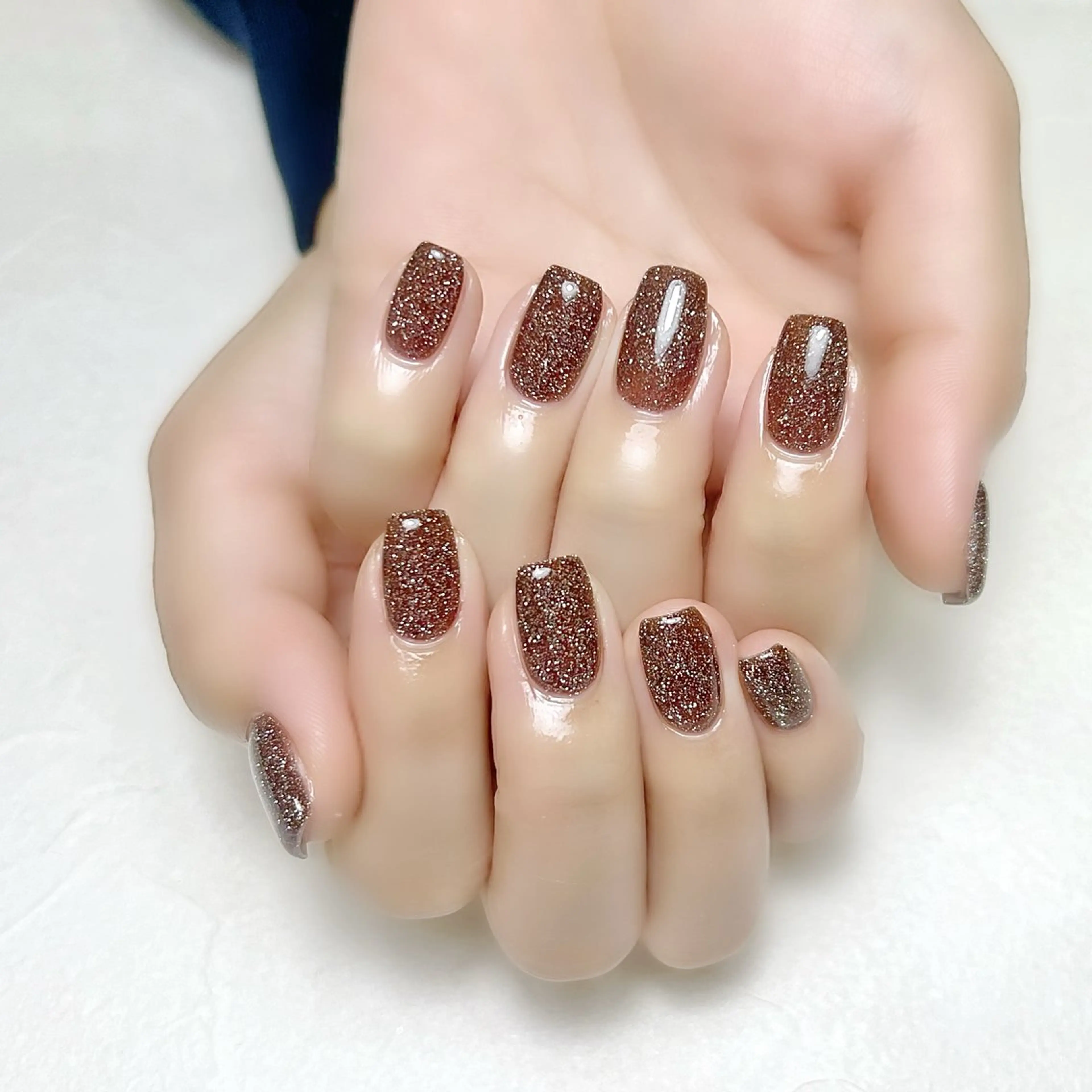 ネイル フラッシュネイル オフィスネイル ワンカラーネイル 冬ネイル rouse nail RISATOのネイルデザイン